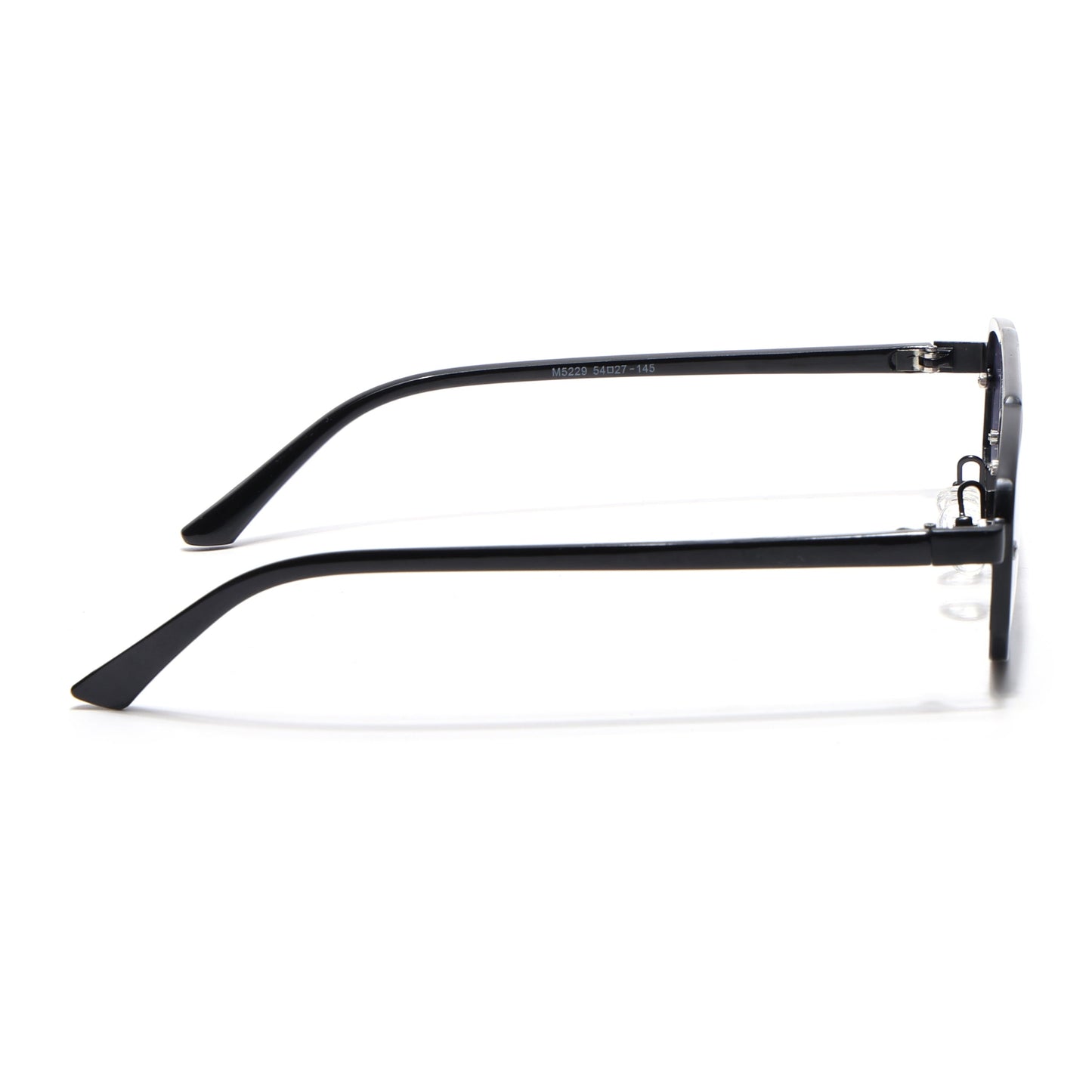 JetSet | Black Rectangle Sunglasses for Men & Women | Grey & Clear Lens - MG6838