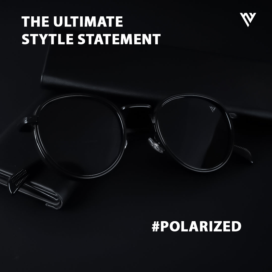 Captain | Matte Black Polarized Wayfarer Sunglasses - PMG3980