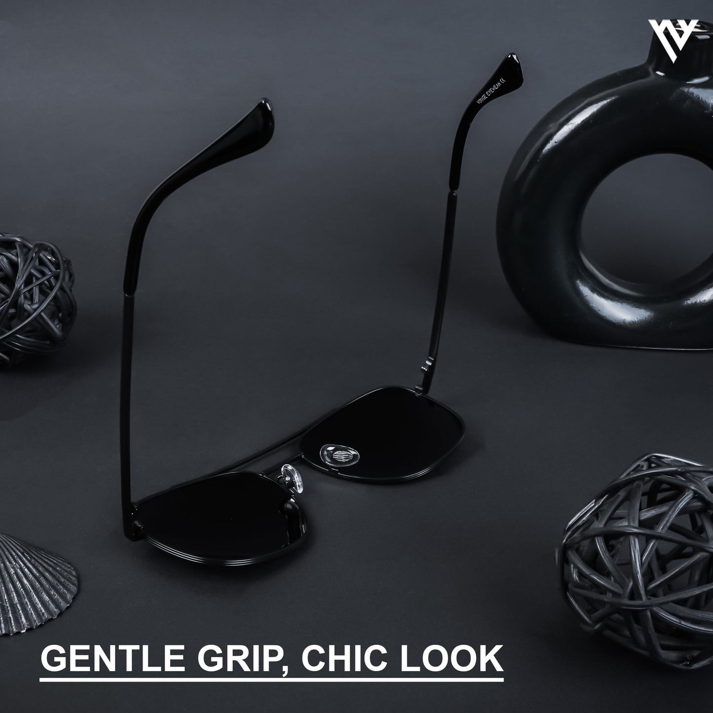 The Muse | Black Polarized Wayfarer Sunglasses - PMG4582