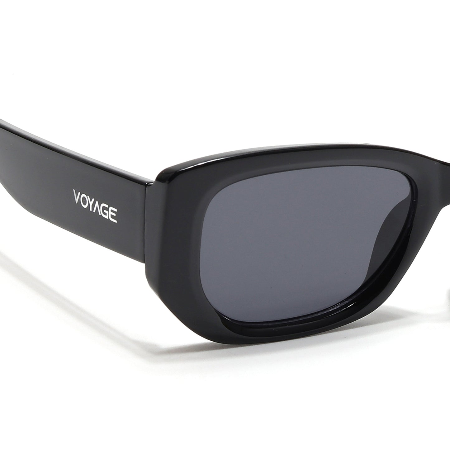 Cosmos | Black Rectangle Sunglasses | Black Lens - MG6569