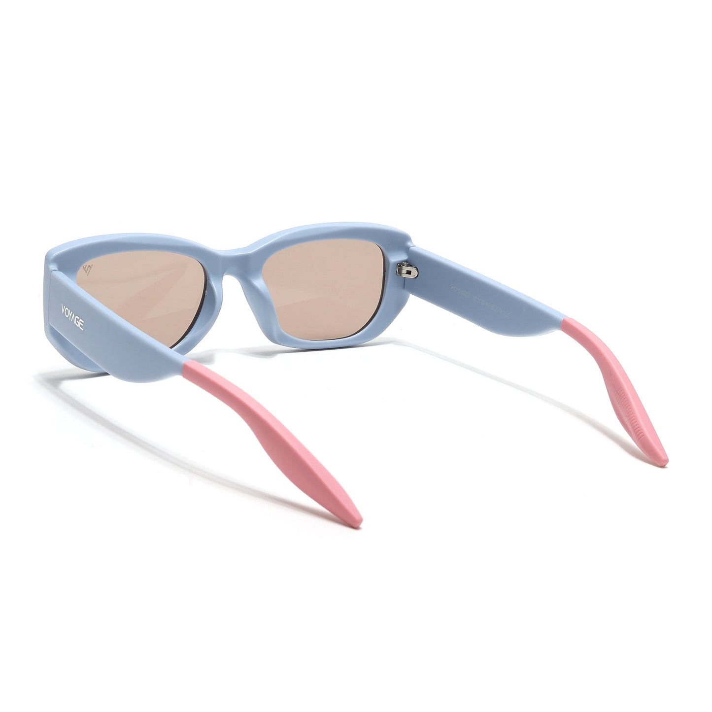Cosmos | Blue Rectangle Sunglasses | Light Brown Lens - MG6571