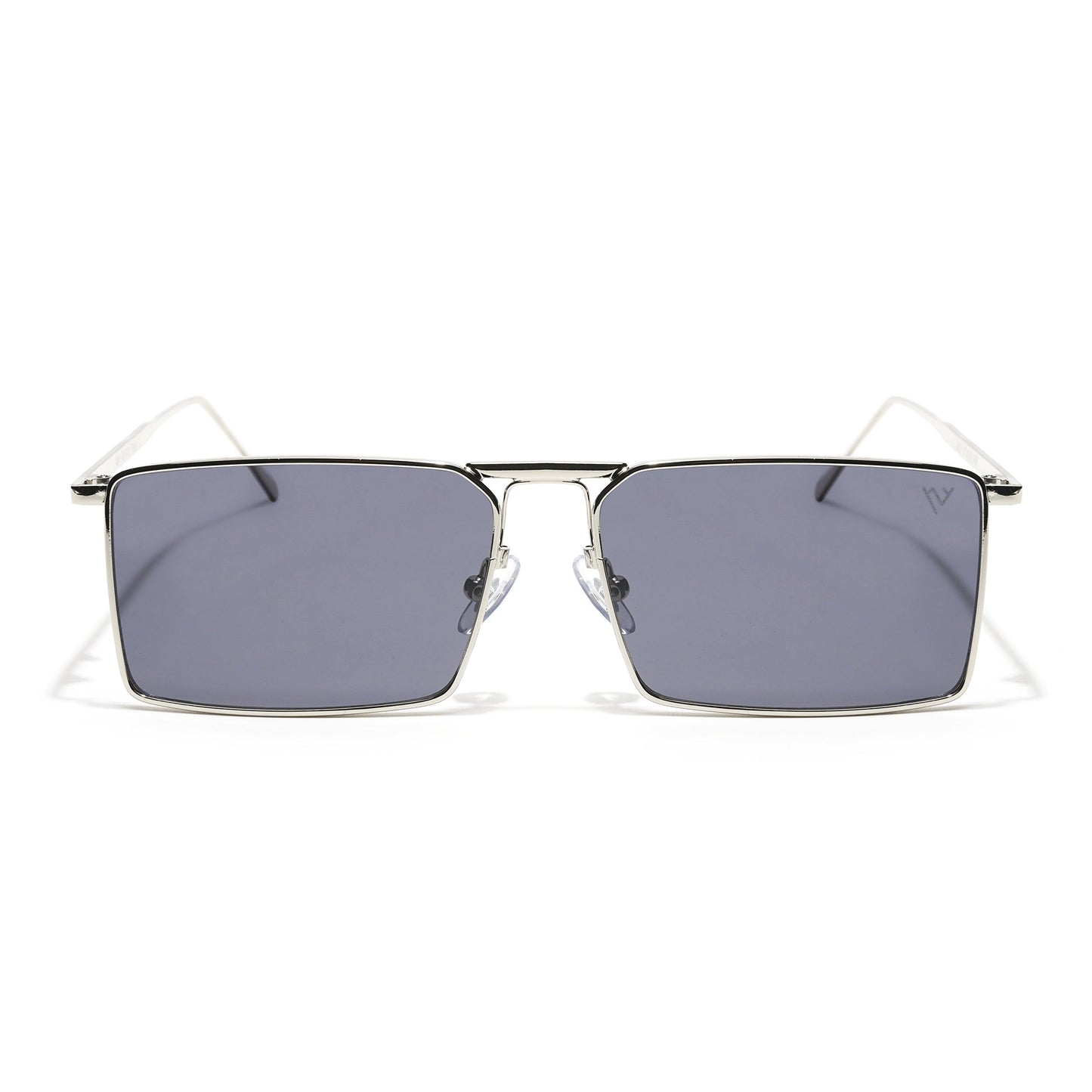 Silver Digger | Black & Silver Rectangular Sunglasses - MG3573