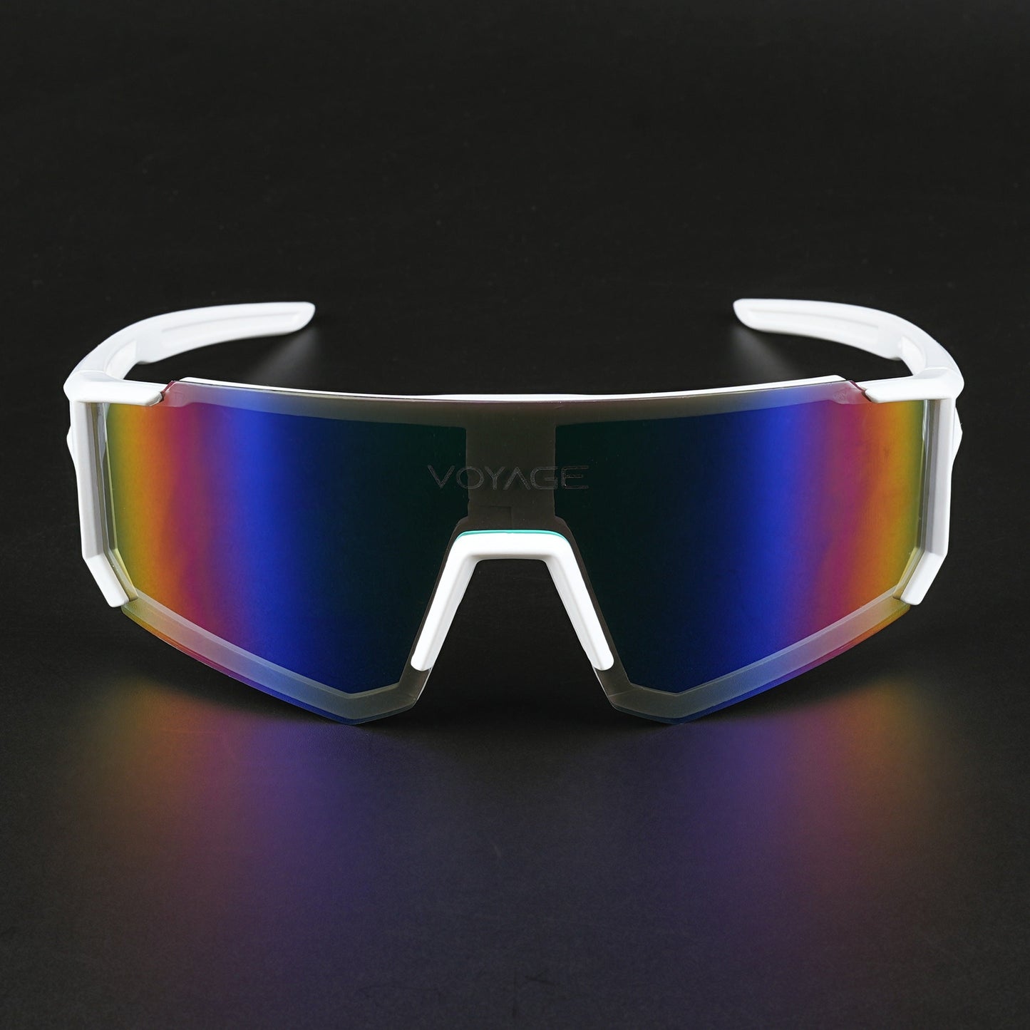 Drift Sunglasses (Multicolor Lens | White Frame - MG5623)