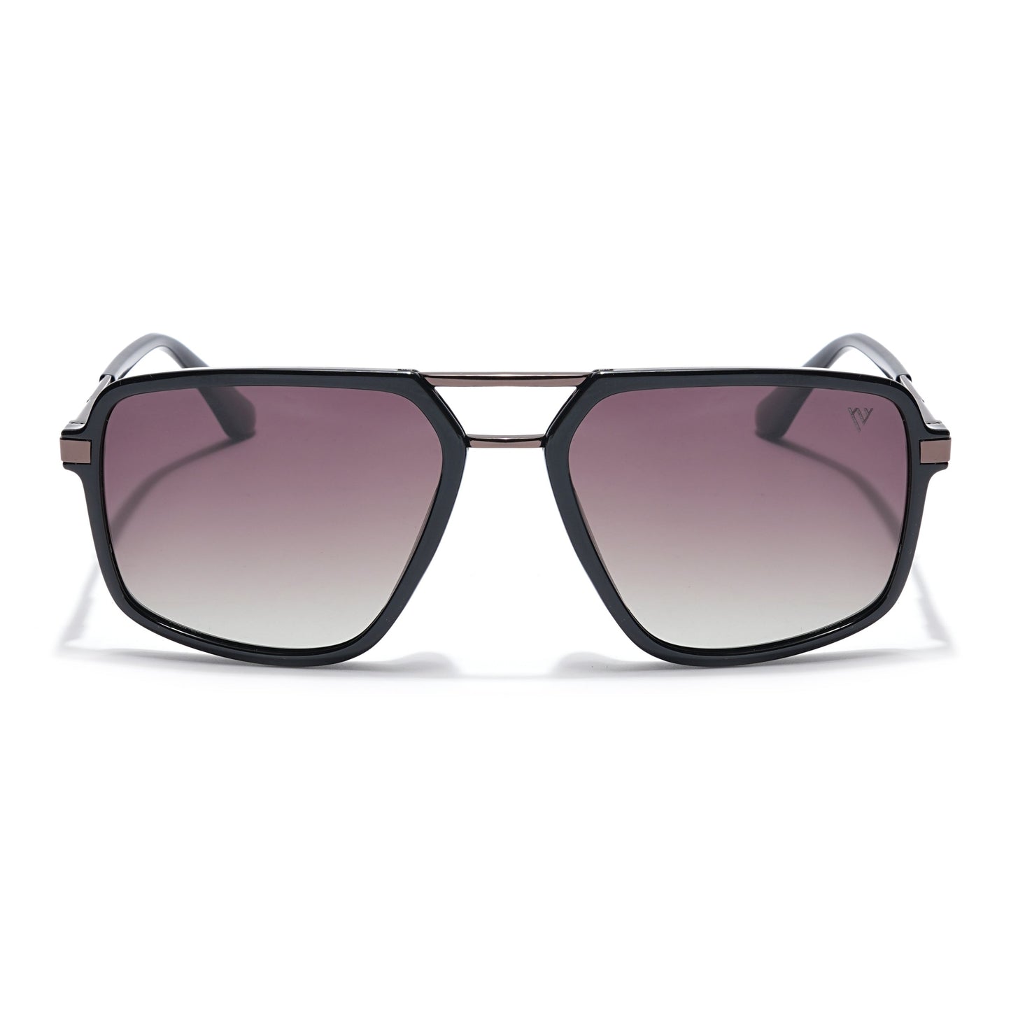 Voyage Select Wayfarer Sunglasses (Brown & Clear Lens | Shine Black Frame - SLPMG6213)