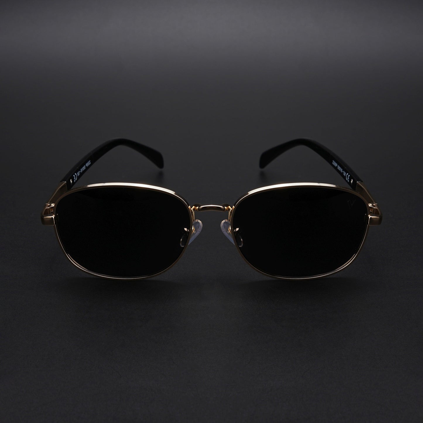 Dash | Gold Polarized Unisex Sunglasses | Black Lens - PMG5850