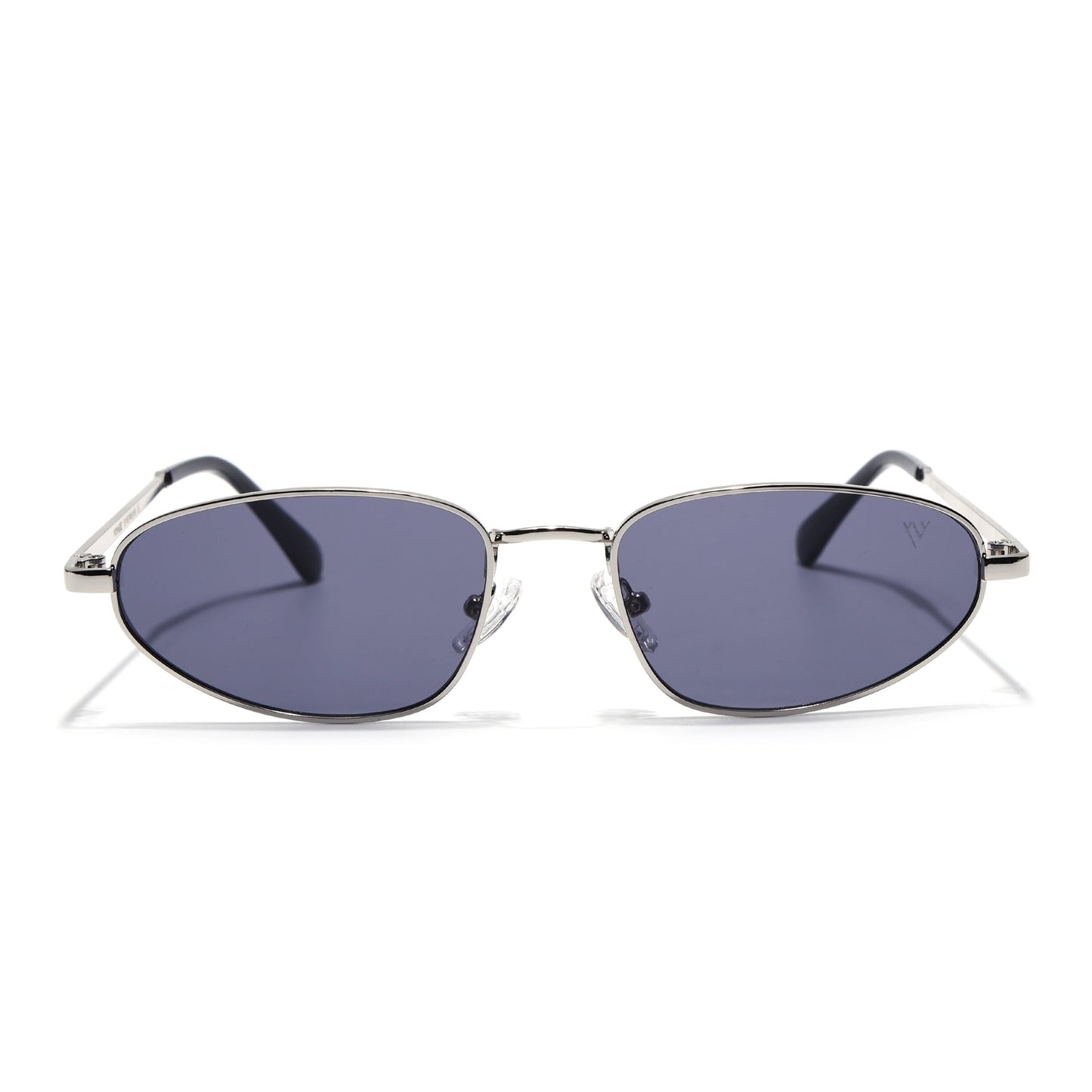 Oval Sunglasses for Men & Women (Grey Lens | Silver Frame - MG7145)