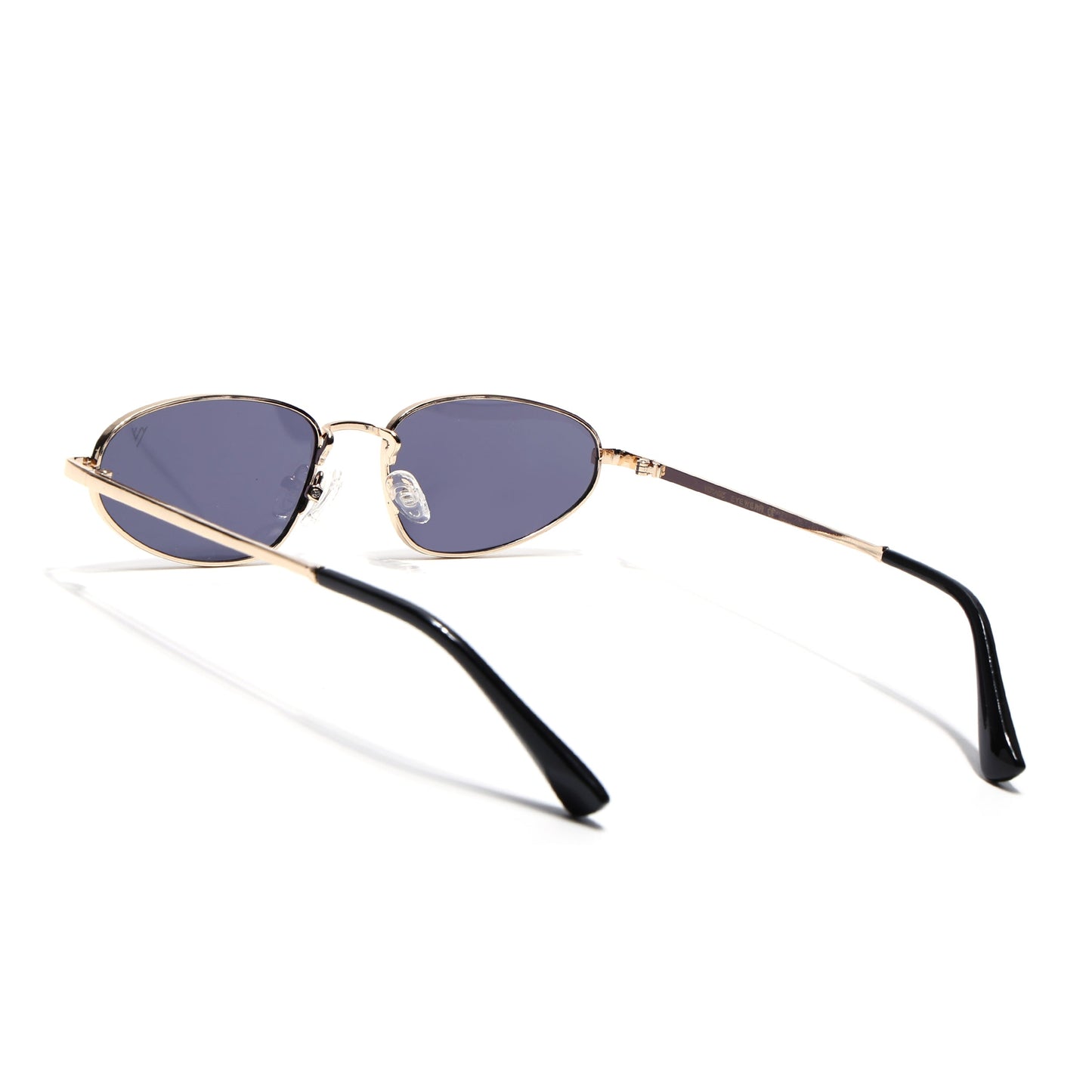 Oval Sunglasses for Men & Women (Grey Lens | Golden Frame - MG7146)