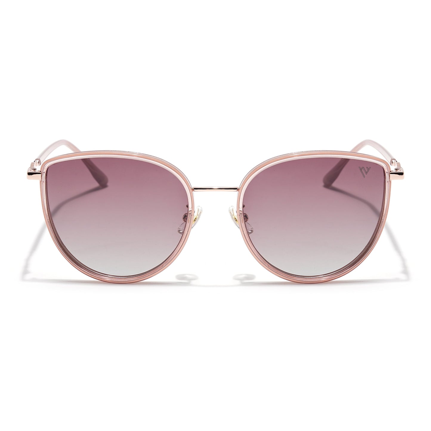 Voyage Select Cateye Sunglasses (Light Pink Lens | Golden & Light Pink Frame - SLPMG6246)