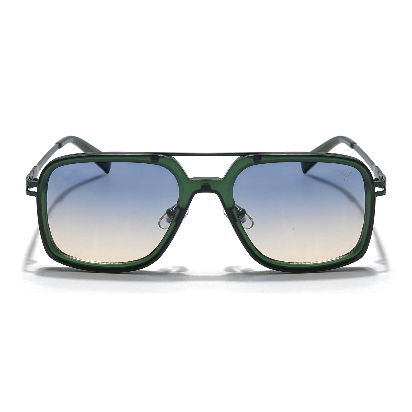 Dusk | Green Wayfarer Sunglasses | Green & Clear Lens - MG5863