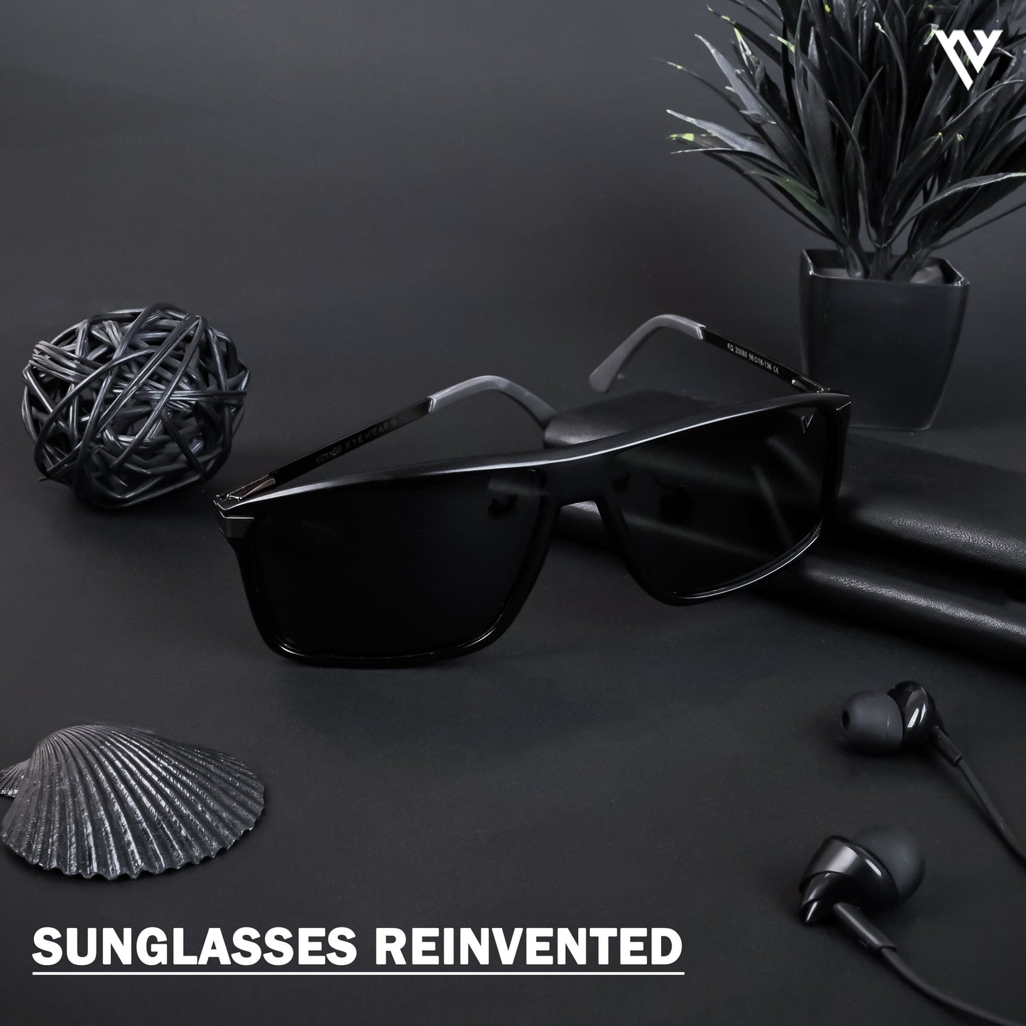 Matt Black Polarized Wayfarer Sunglasses - PMG4447