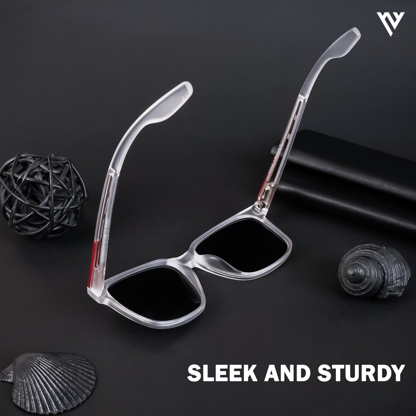 Transparent Polarized Wayfarer Sunglasses - PMG4488