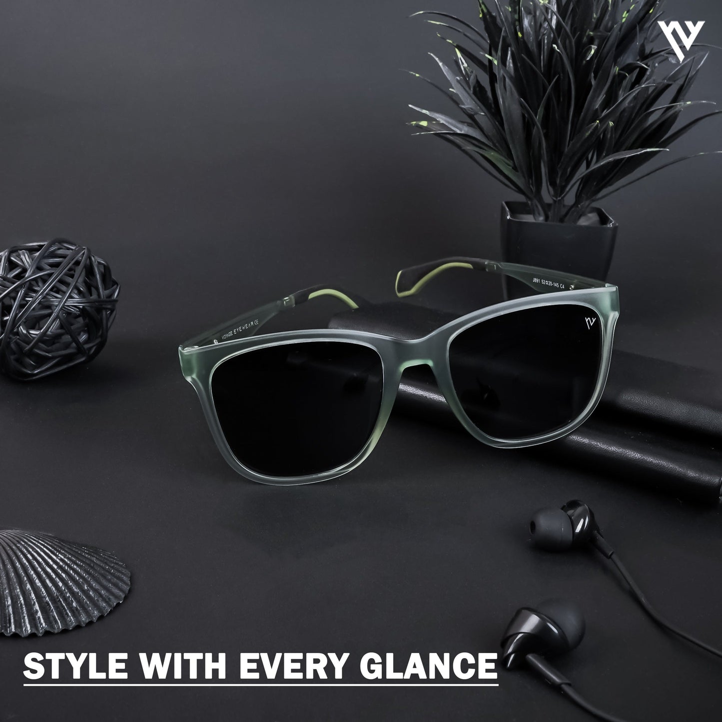 Active Green Polarized Wayfarer Sunglasses - PMG4468