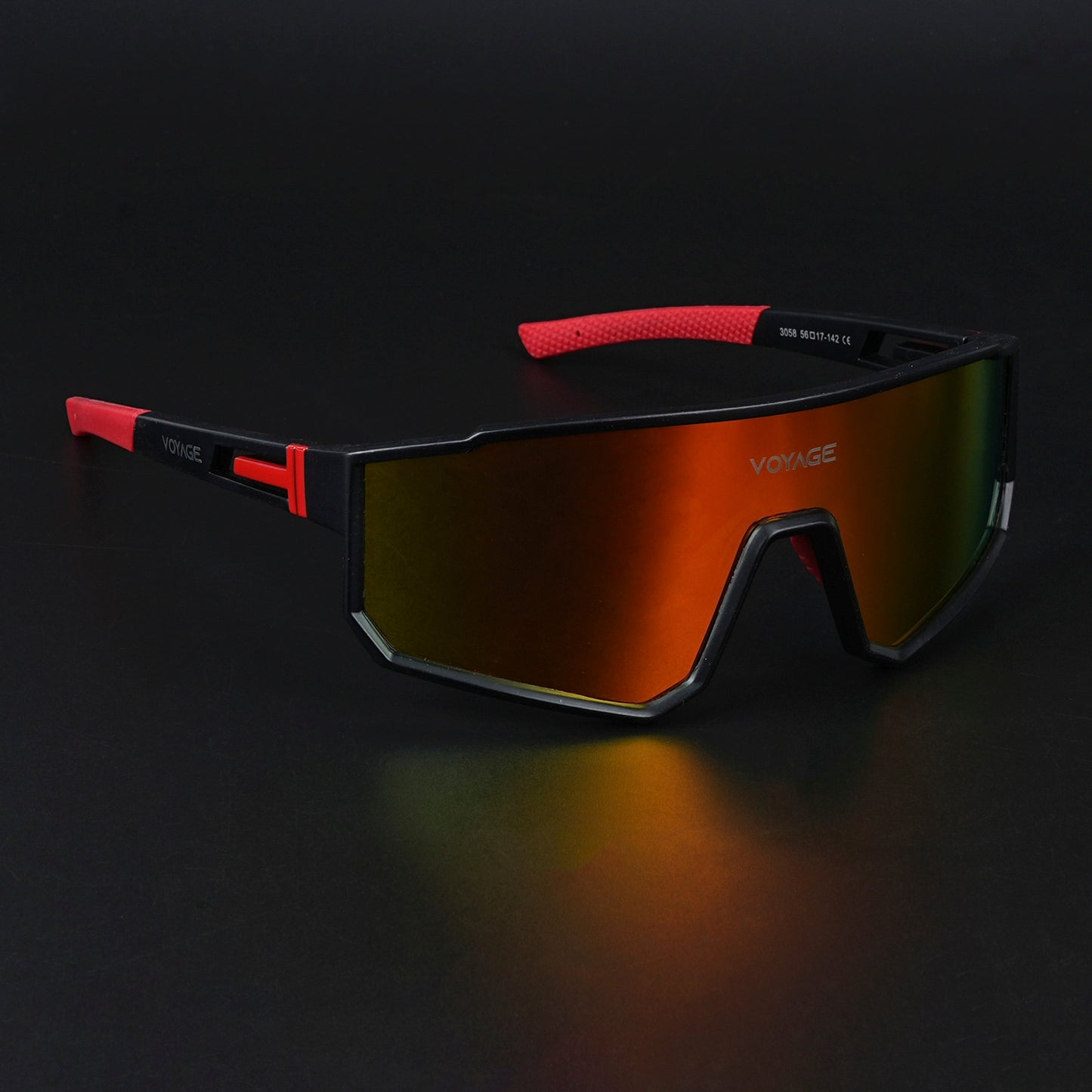 Drift Sunglasses (Multicolor Lens | Black Frame - PMG6058)
