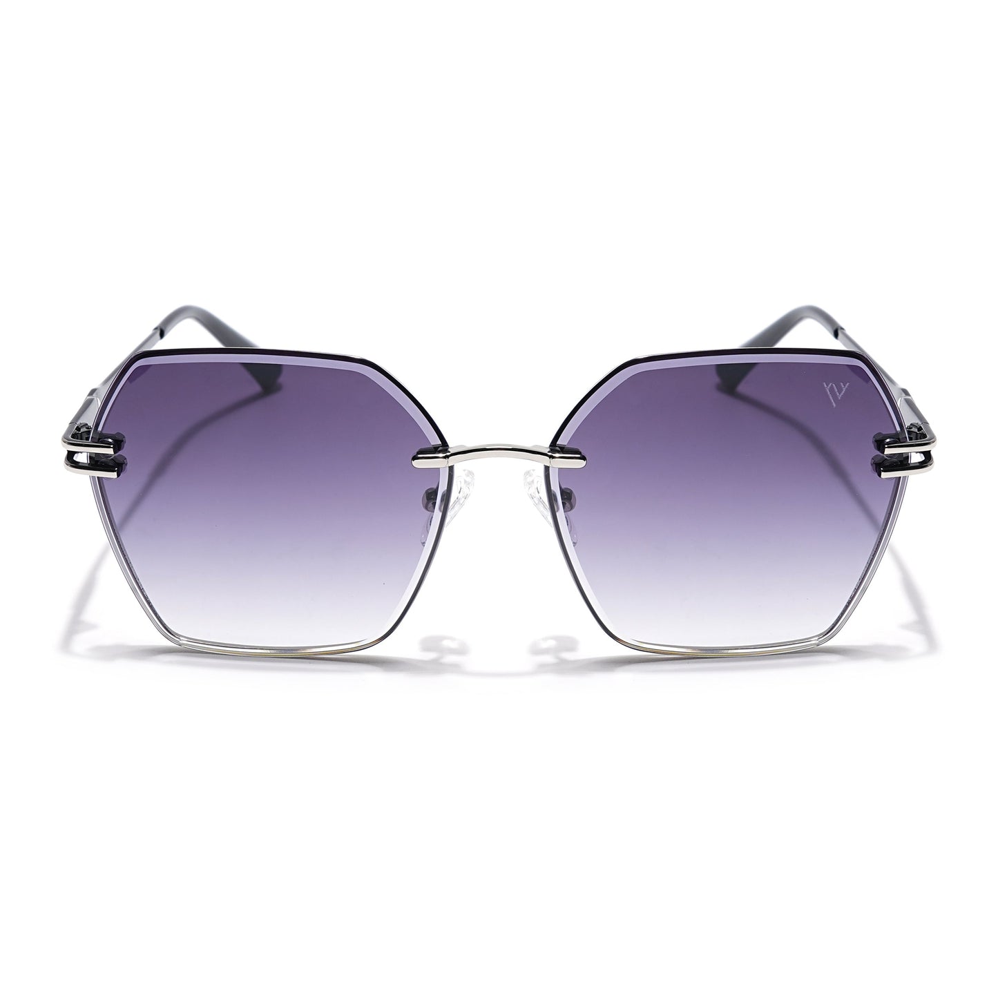 Voyage Select Over Size Sunglasses (Purple & Clear Lens | Grey Frame - SLMG6250)