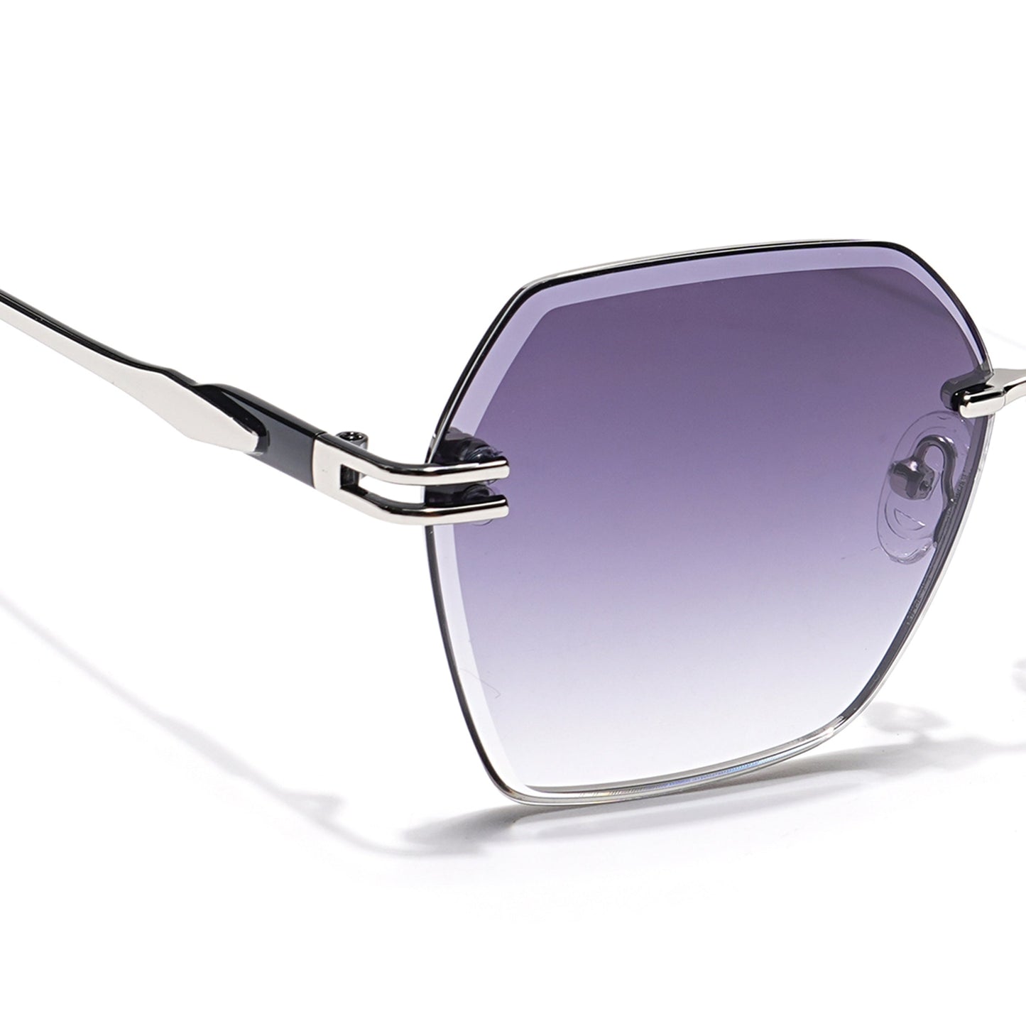 Voyage Select Over Size Sunglasses (Purple & Clear Lens | Grey Frame - SLMG6250)