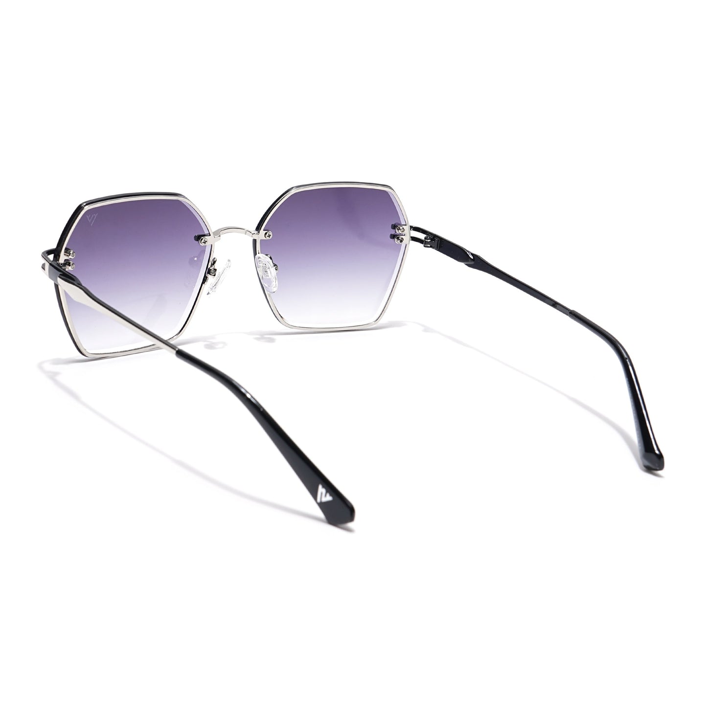 Voyage Select Over Size Sunglasses (Purple & Clear Lens | Grey Frame - SLMG6250)