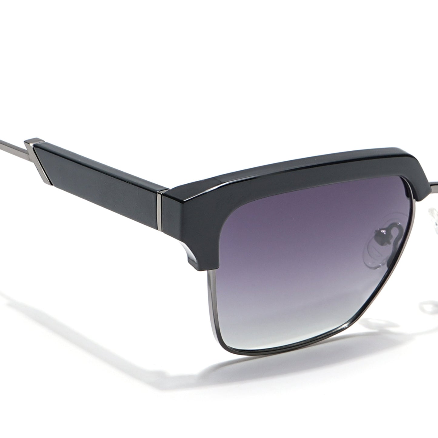 Voyage Select Square Sunglasses (Grey & Clear Lens | Shine Black & Grey Frame - SLPMG6293)