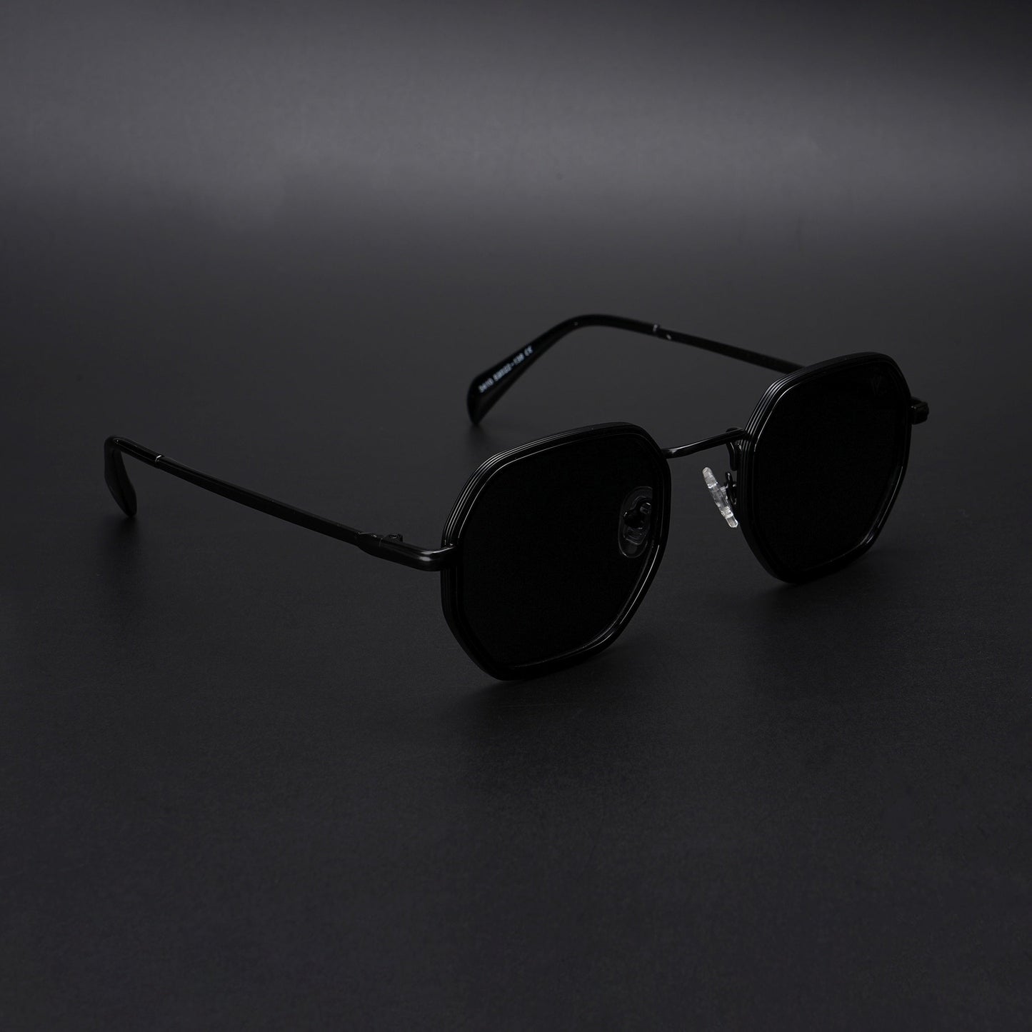 Cubix | Geometric Black Polarized Sunglasses | Black Lens - PMG5851