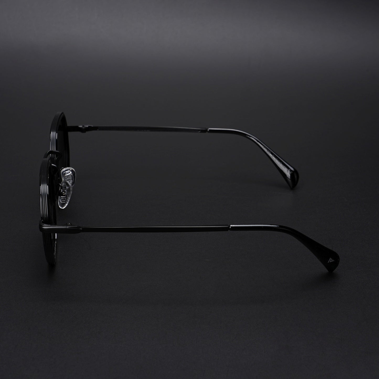 Cubix | Geometric Black Polarized Sunglasses | Black Lens - PMG5851