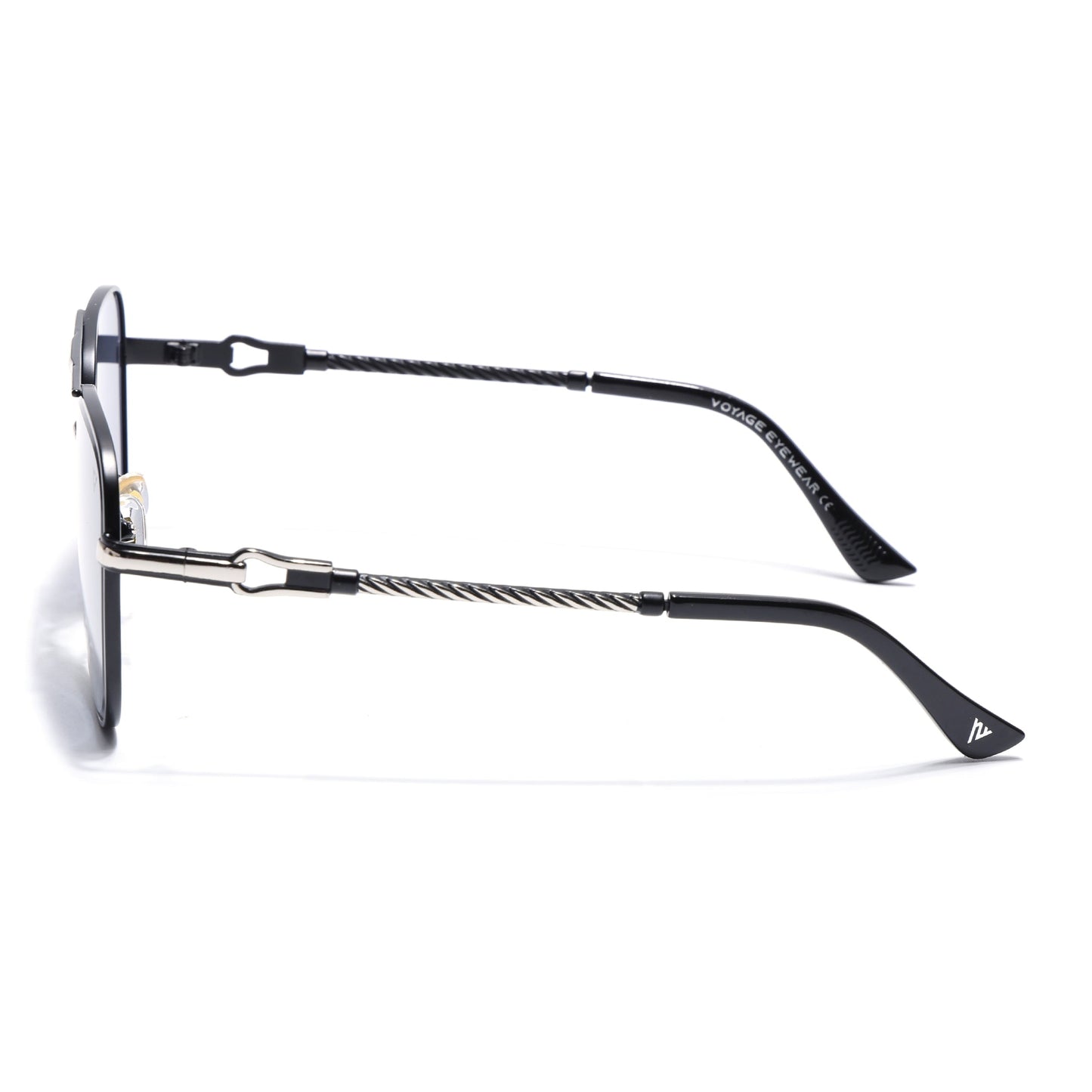 Aviator Sunglasses for Men & Women (Grey Lens | Black Frame - MG7255)