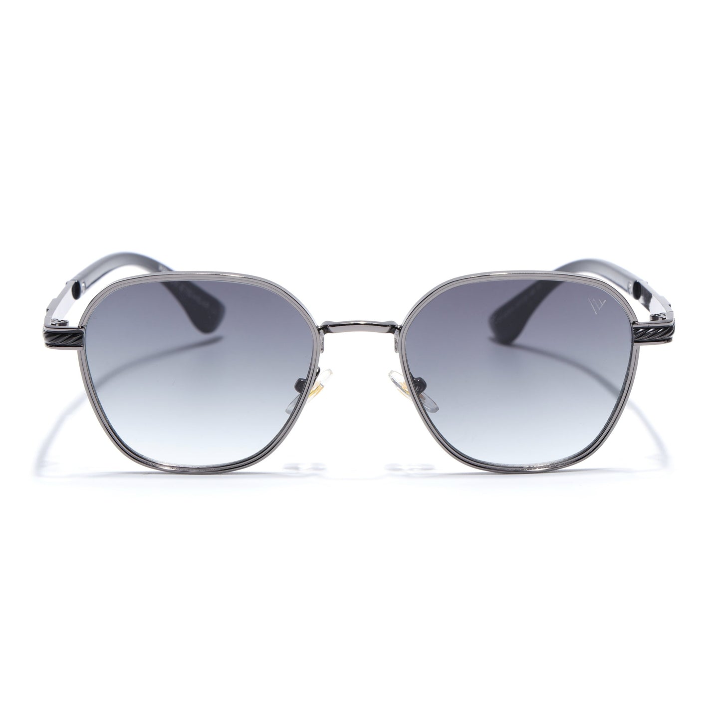 Square Sunglasses for Men & Women (Green & Clear Lens | Grey Frame - MG7261)