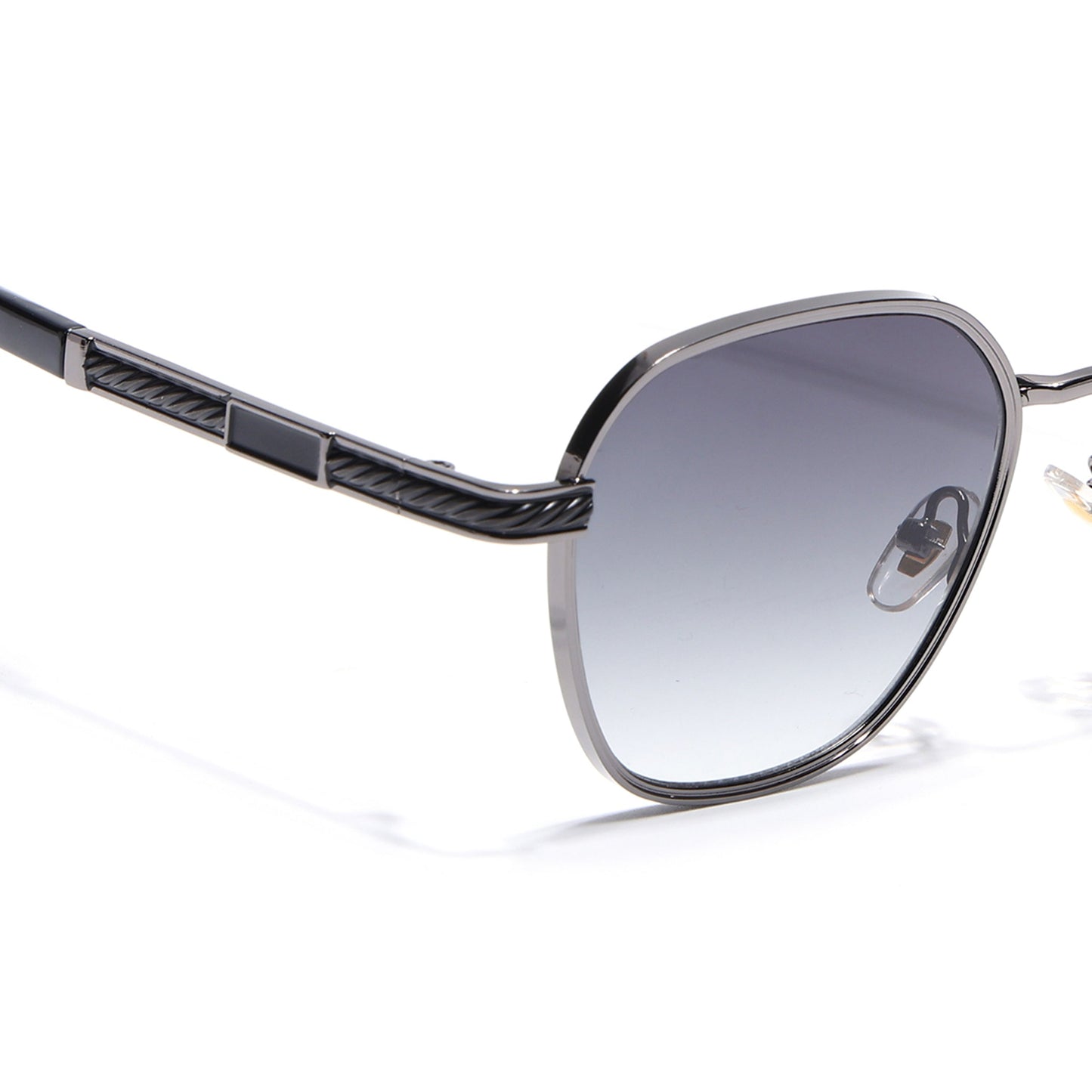 Square Sunglasses for Men & Women (Green & Clear Lens | Grey Frame - MG7261)