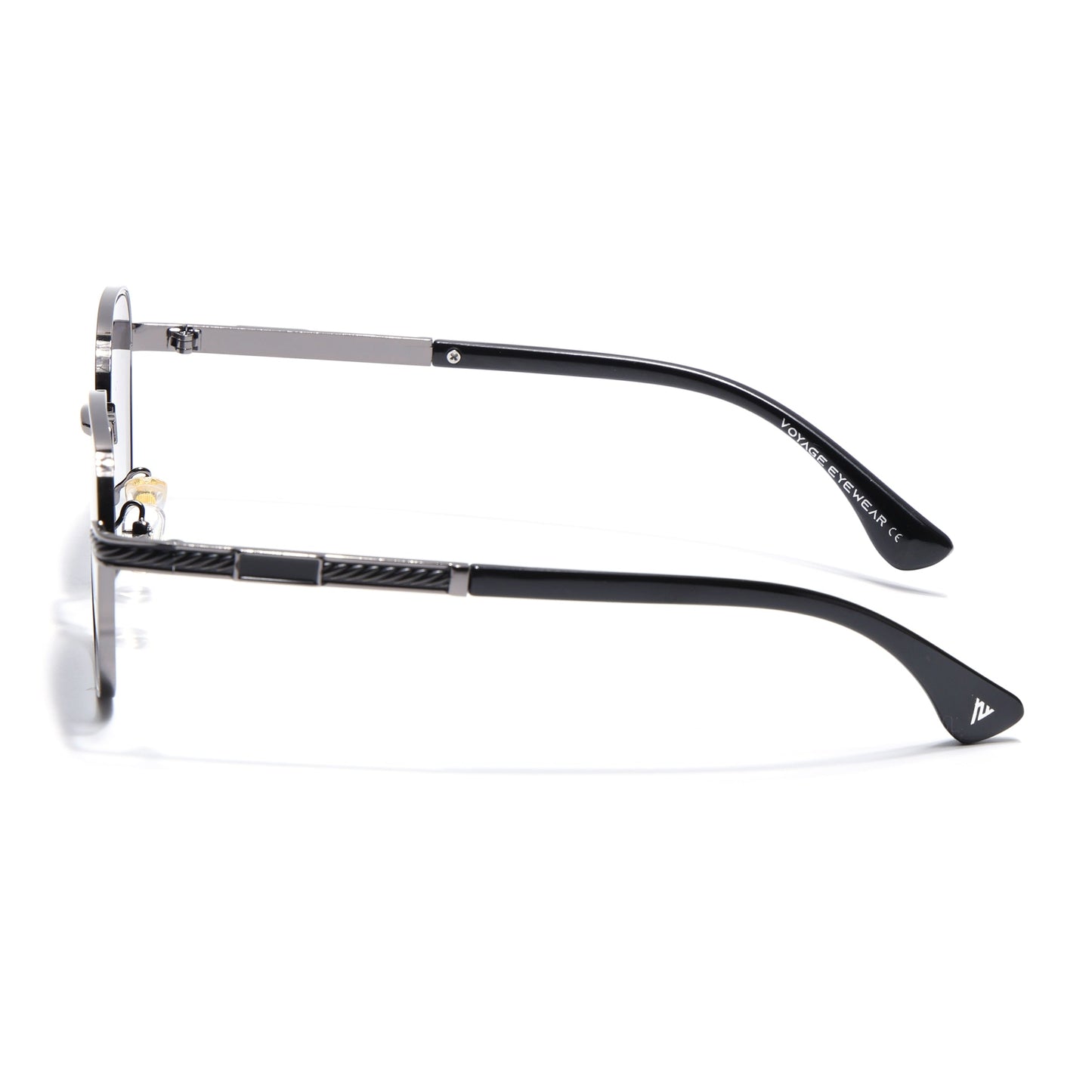 Square Sunglasses for Men & Women (Green & Clear Lens | Grey Frame - MG7261)