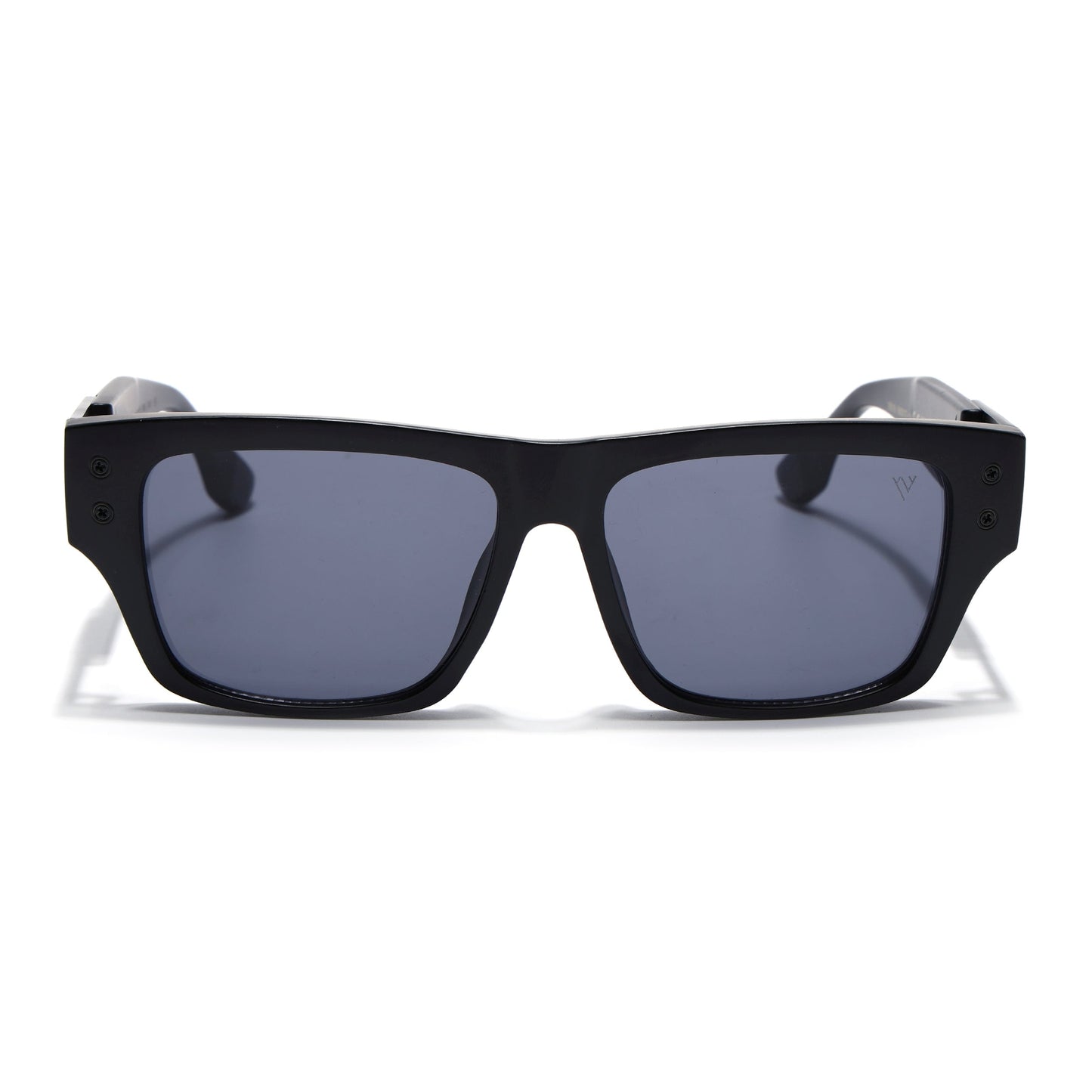 Square Sunglasses for Men & Women (Grey Lens | Black Frame - MG7158)