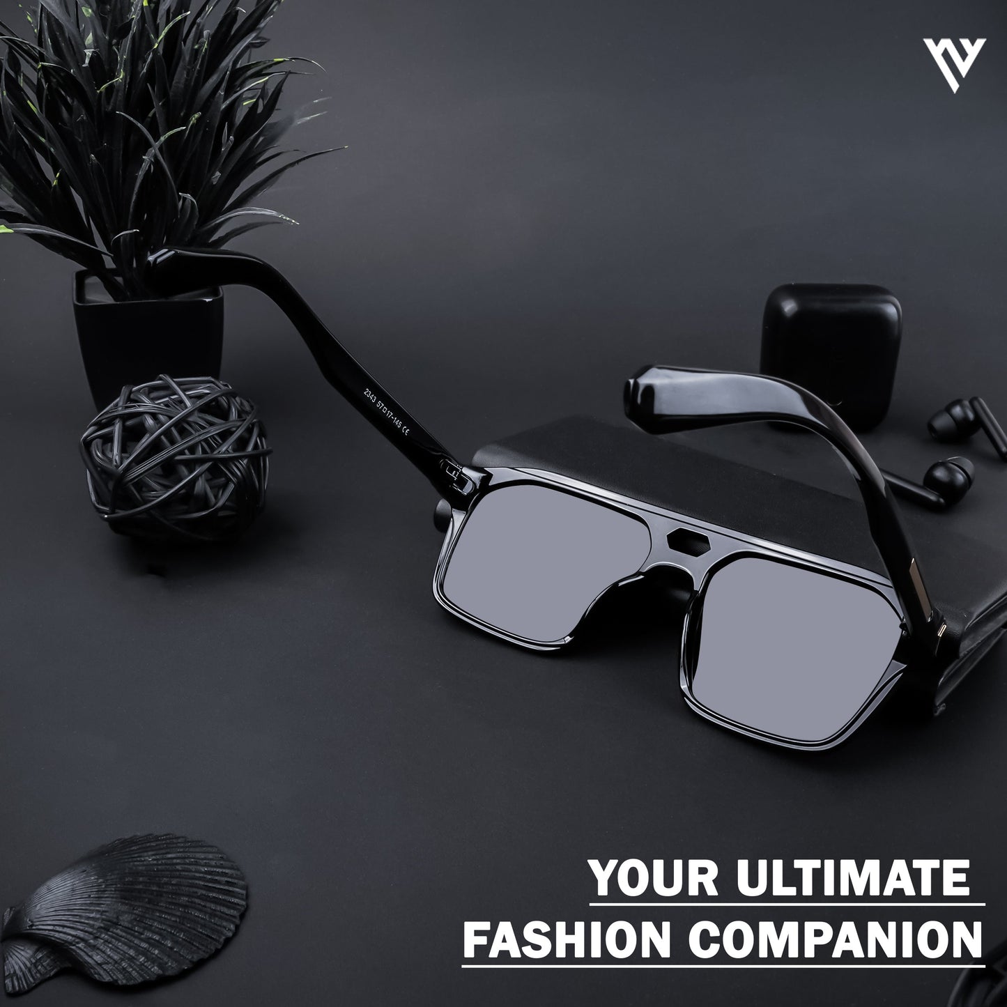 Ridge | Shine Black Polarized Wayfarer Sunglasses - PMG4346