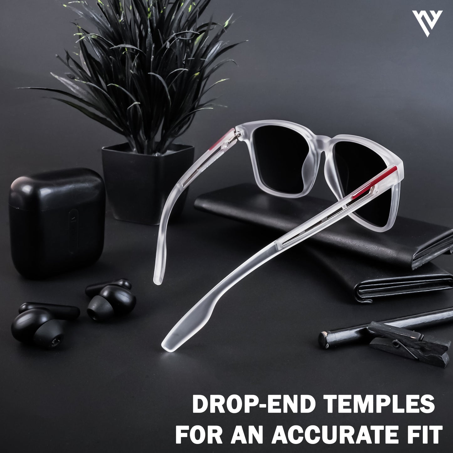 Transparent Polarized Wayfarer Sunglasses - PMG4488