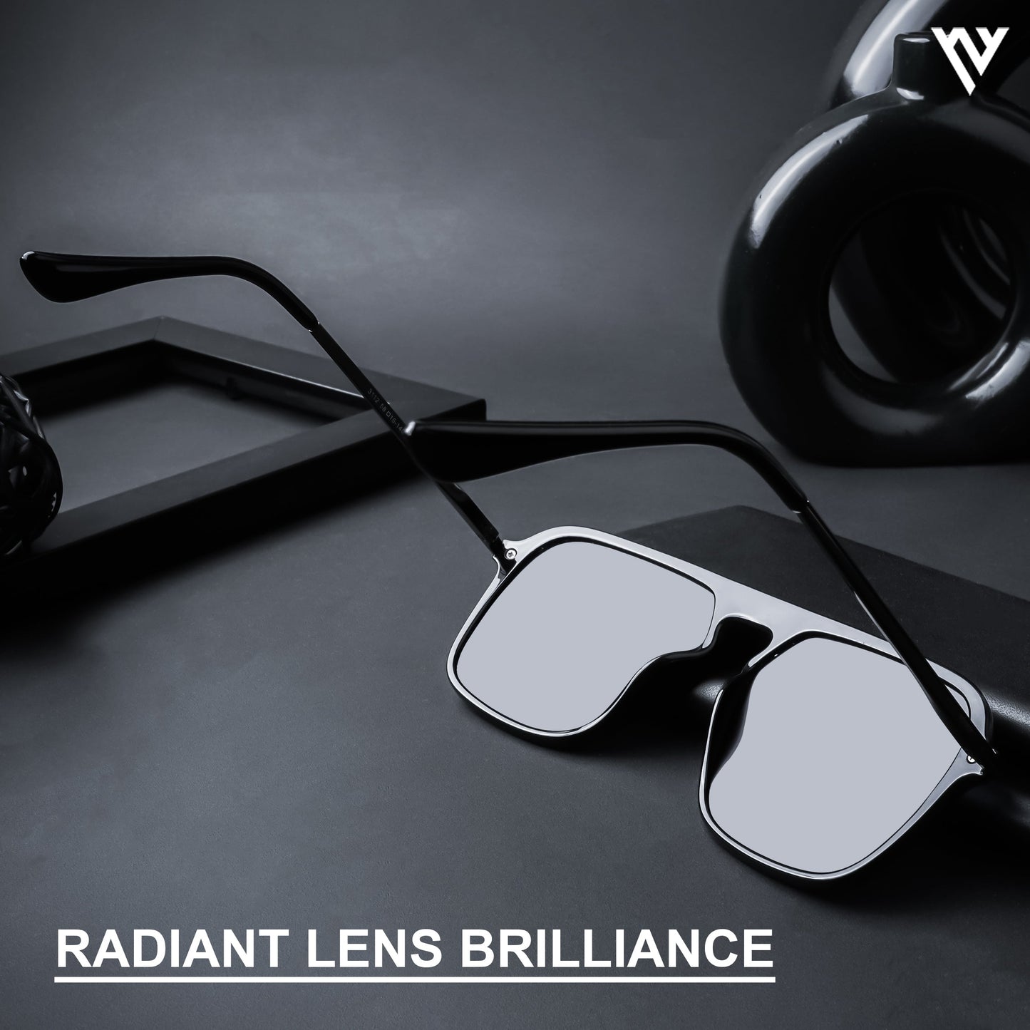 Aether | Black Polarized Wayfarer Sunglasses - PMG4578