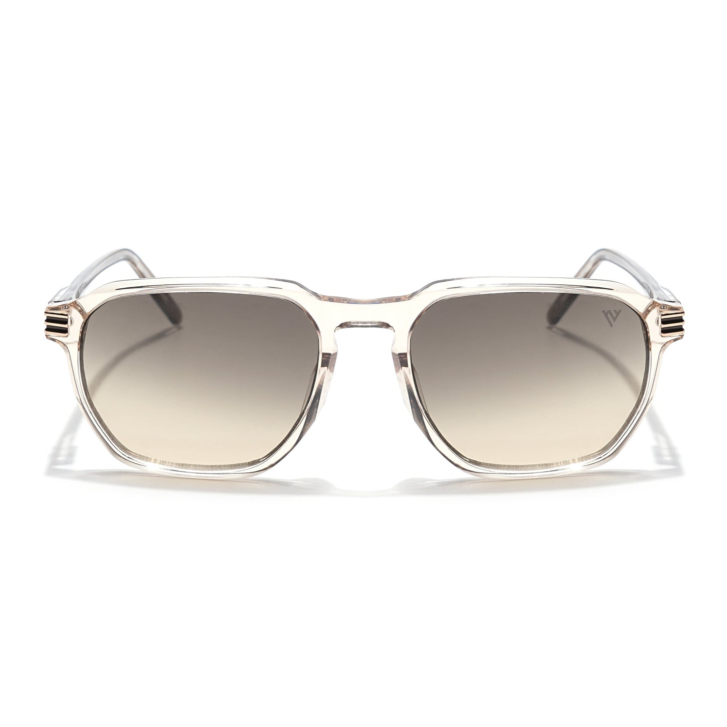 Voyage Select Square Sunglasses (Grey & Light Brown Lens | Transparent Brown Frame - SLMG6122)