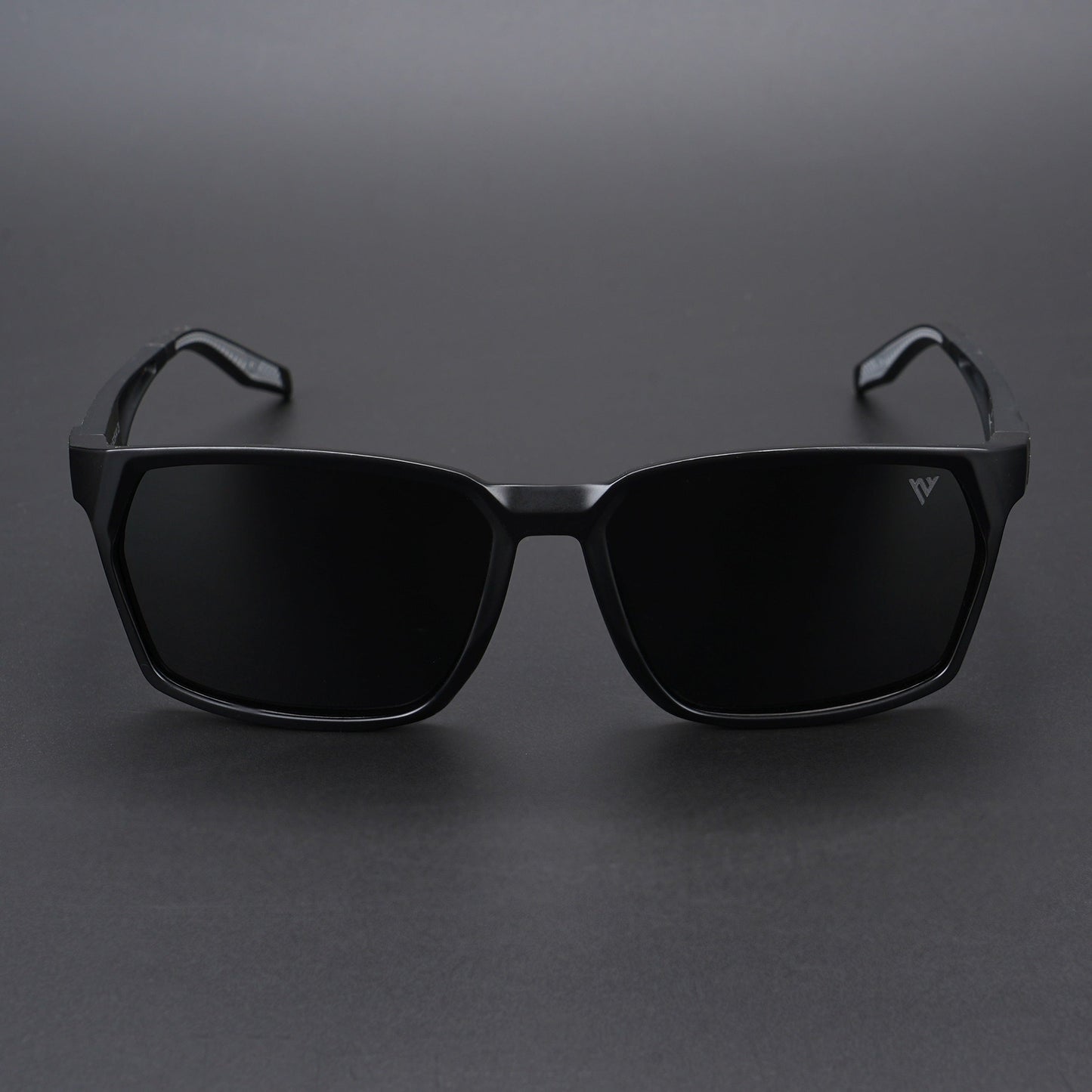 Wayfarer Polarized Sunglasses (Black Lens | Matt Black Frame - PMG5281)