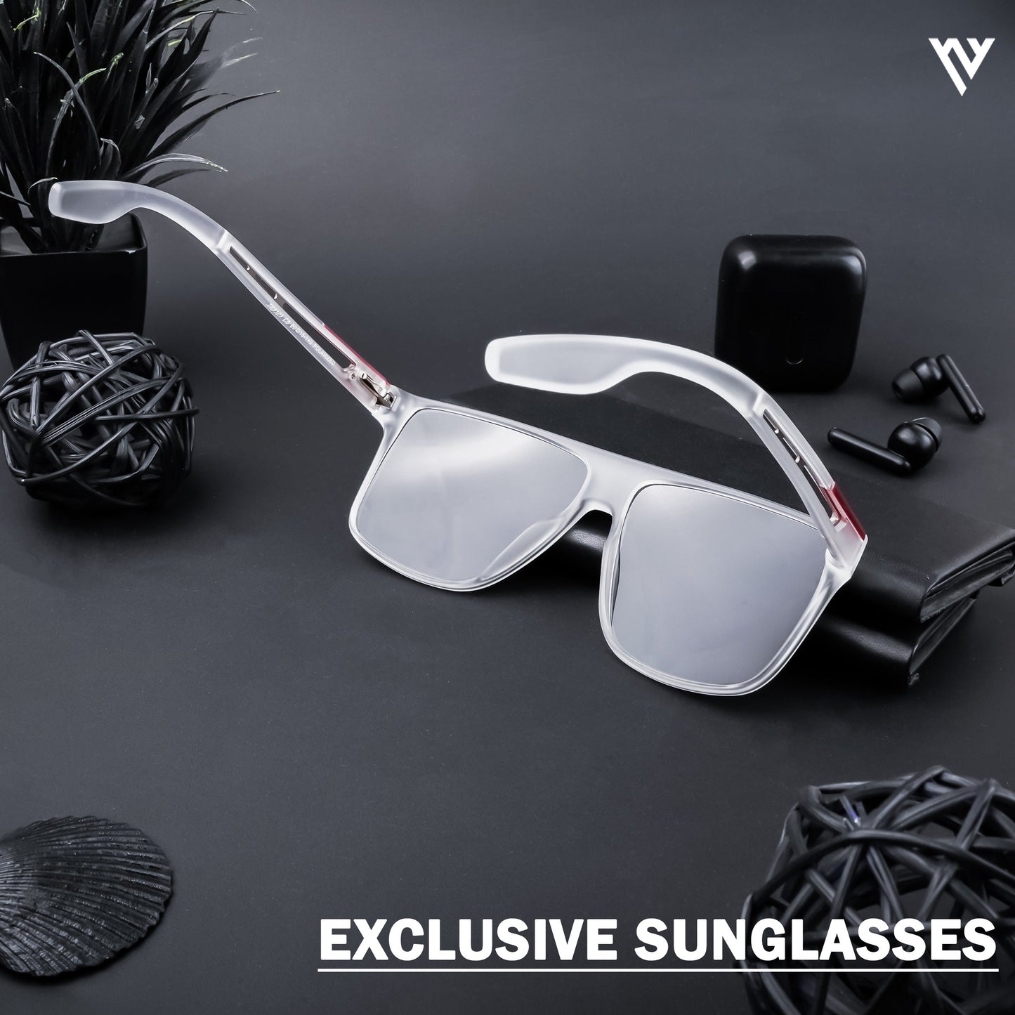 Transparent Polarized Wayfarer Sunglasses - PMG4309