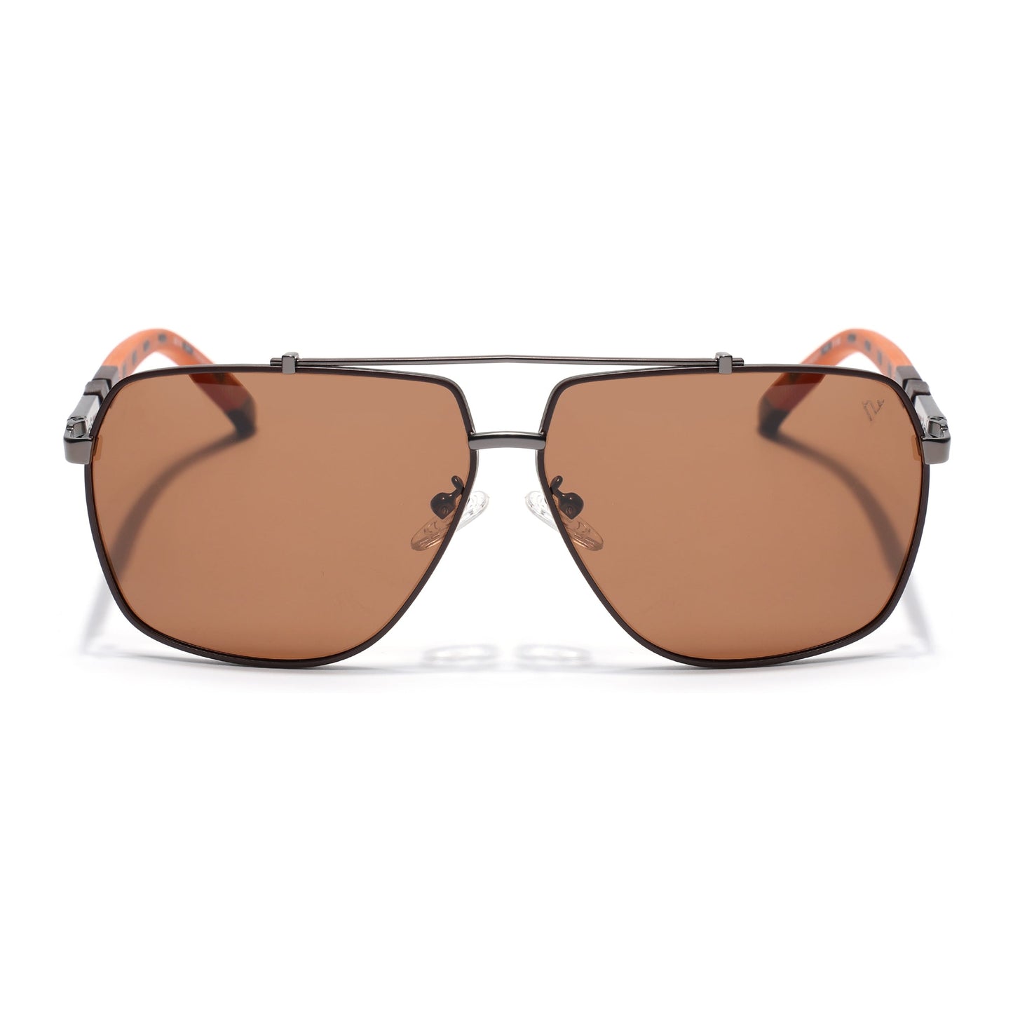 Aviator Polarized Sunglasses for Men & Women (Brown Lens | Brown Frame - SLPMG7228)