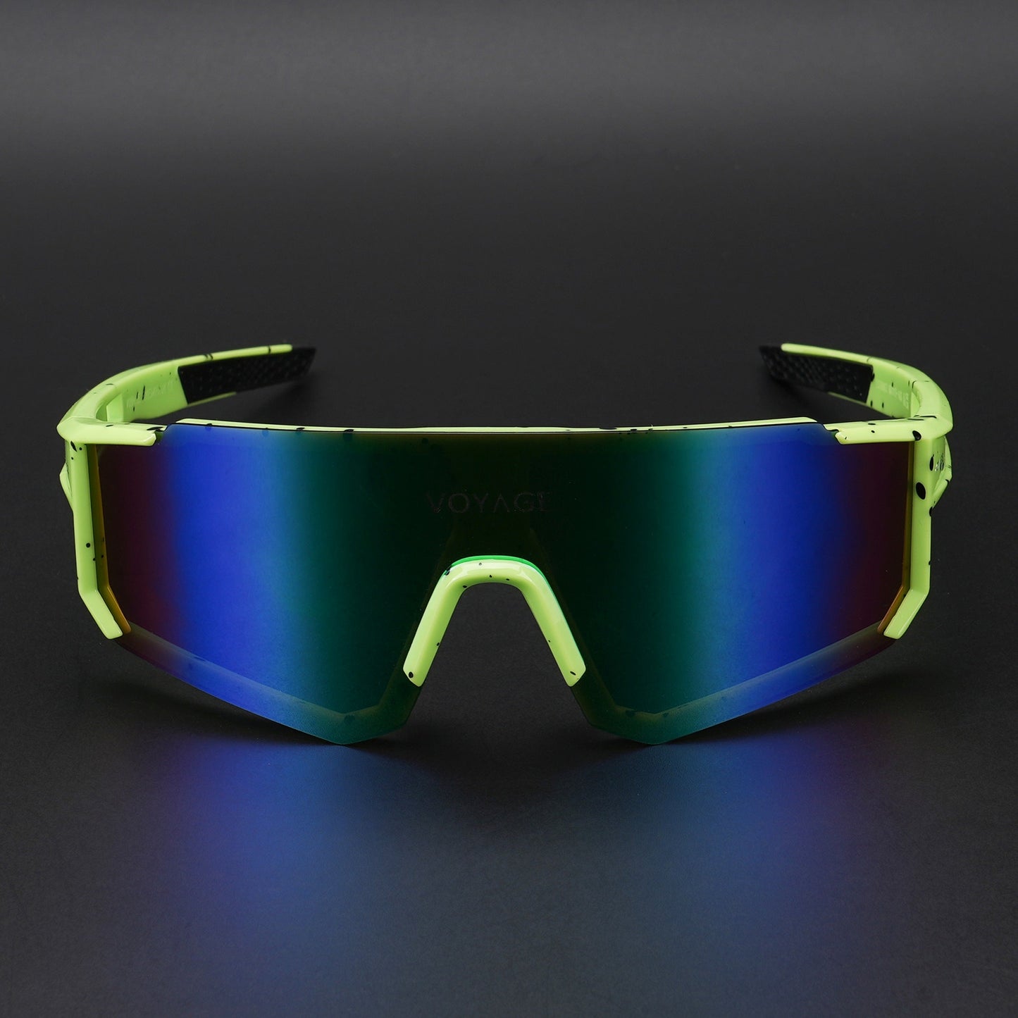 Drift Polarized Sunglasses (Multicolor Lens | Green Frame - PMG5596)