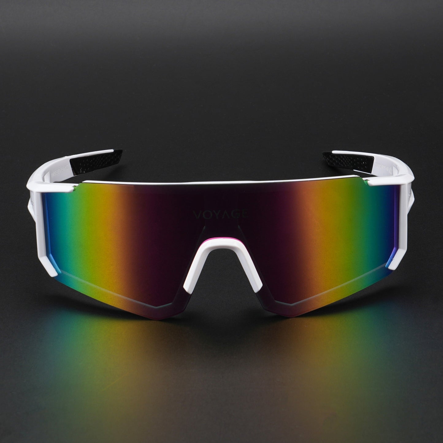 Drift Polarized Sunglasses (Multicolor Lens | White Frame - PMG5599)