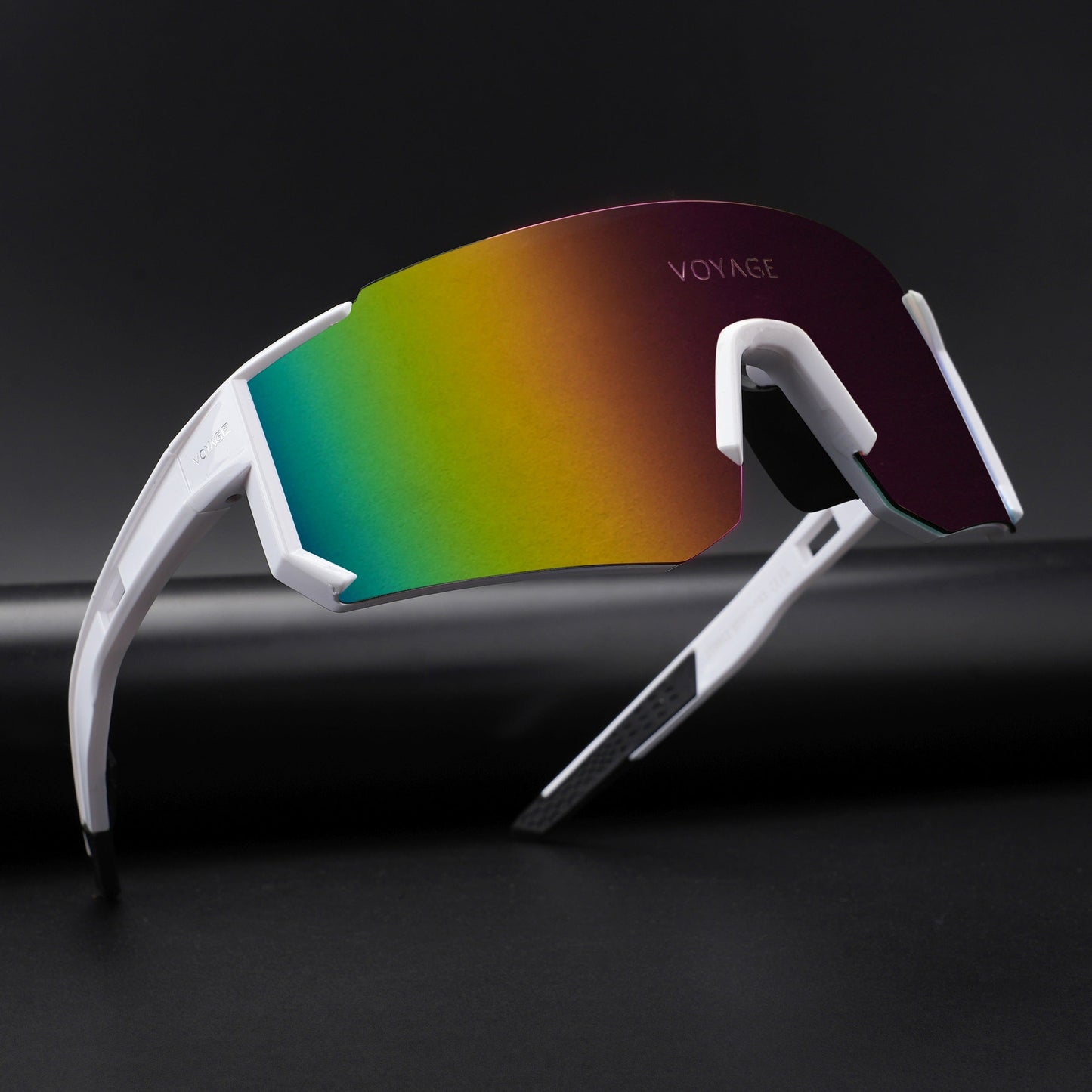 Drift Polarized Sunglasses (Multicolor Lens | White Frame - PMG5599)