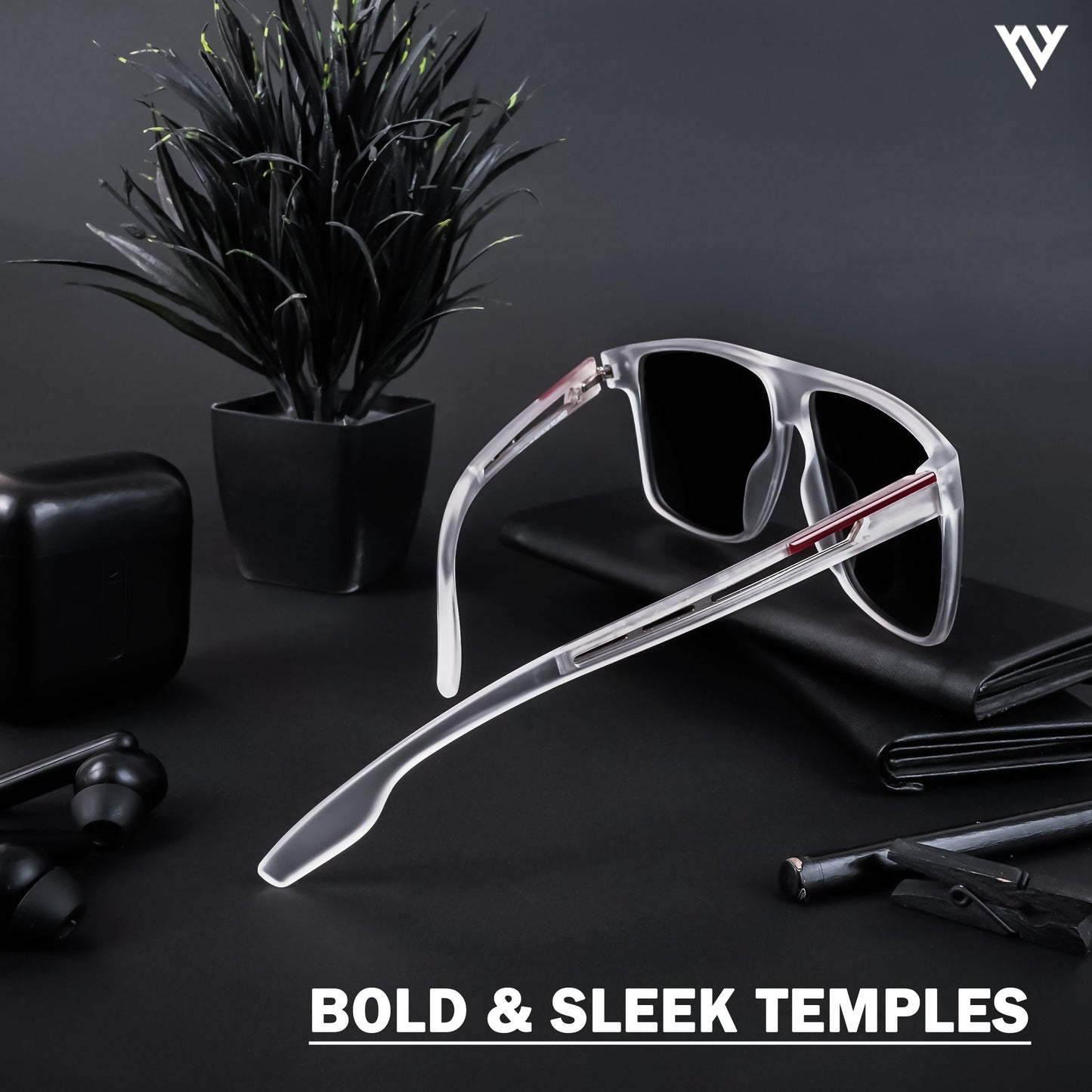 Transparent Polarized Wayfarer Sunglasses - PMG4309