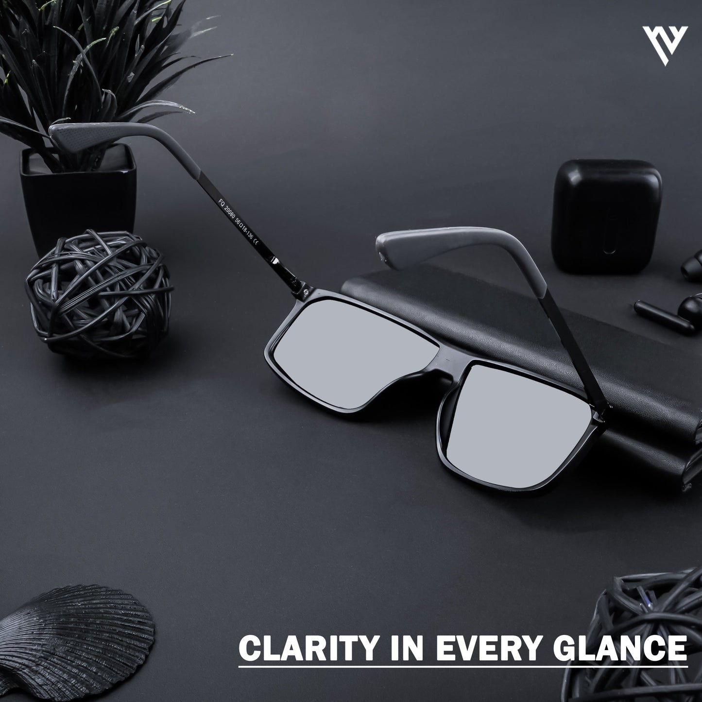 Matt Black Polarized Wayfarer Sunglasses - PMG4447