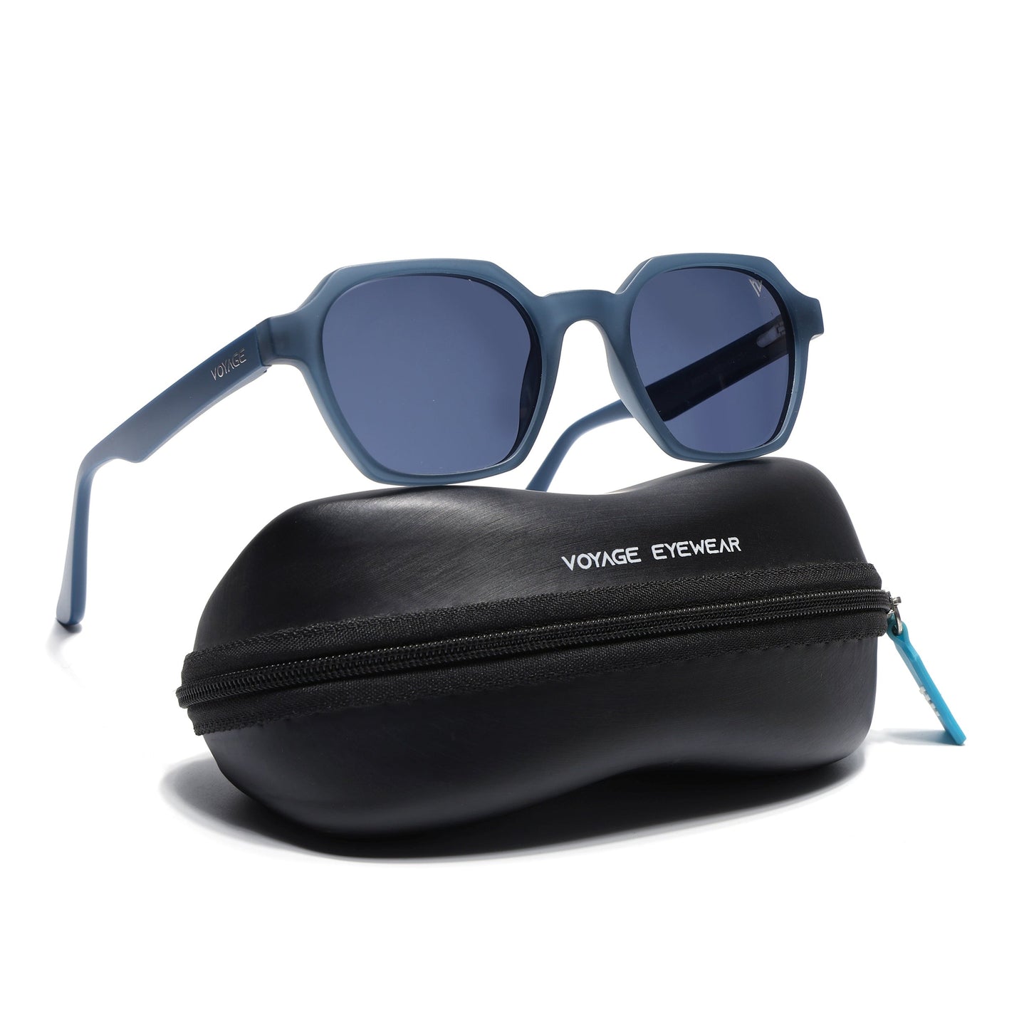 Prizm | Blue Hexagonal Polarized Sunglasses | Grey Lens - PMG7285