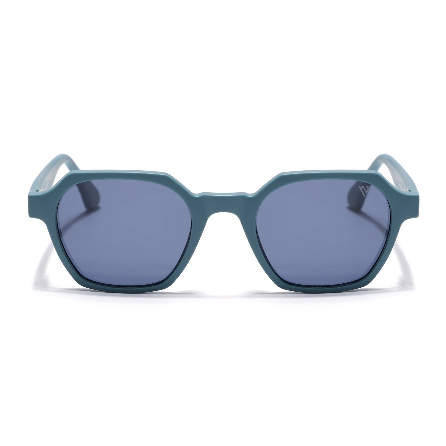 Prizm | Matt Teal Hexagonal Polarized Sunglasses | Grey Lens - PMG7286