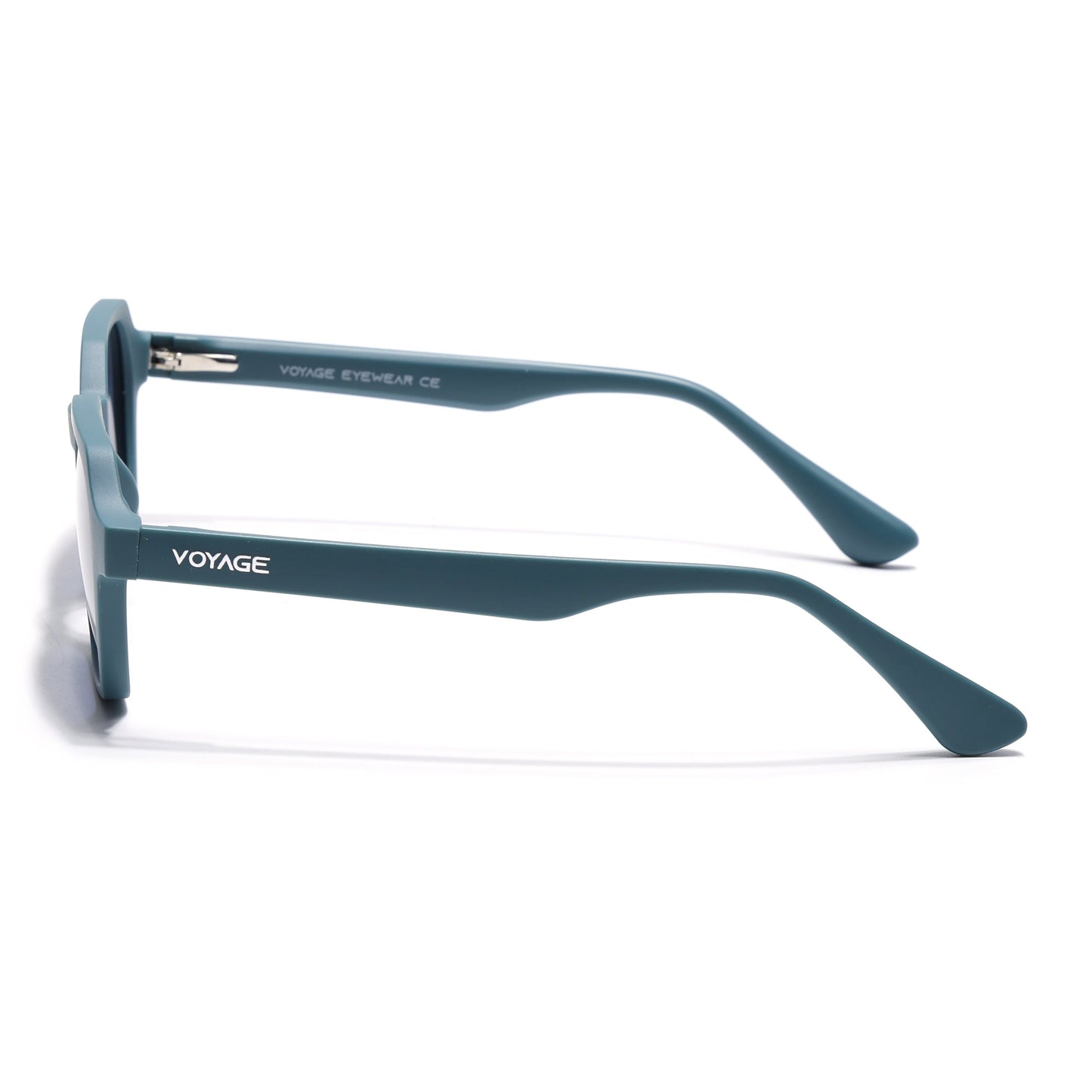 Prizm | Matt Teal Hexagonal Polarized Sunglasses | Grey Lens - PMG7286