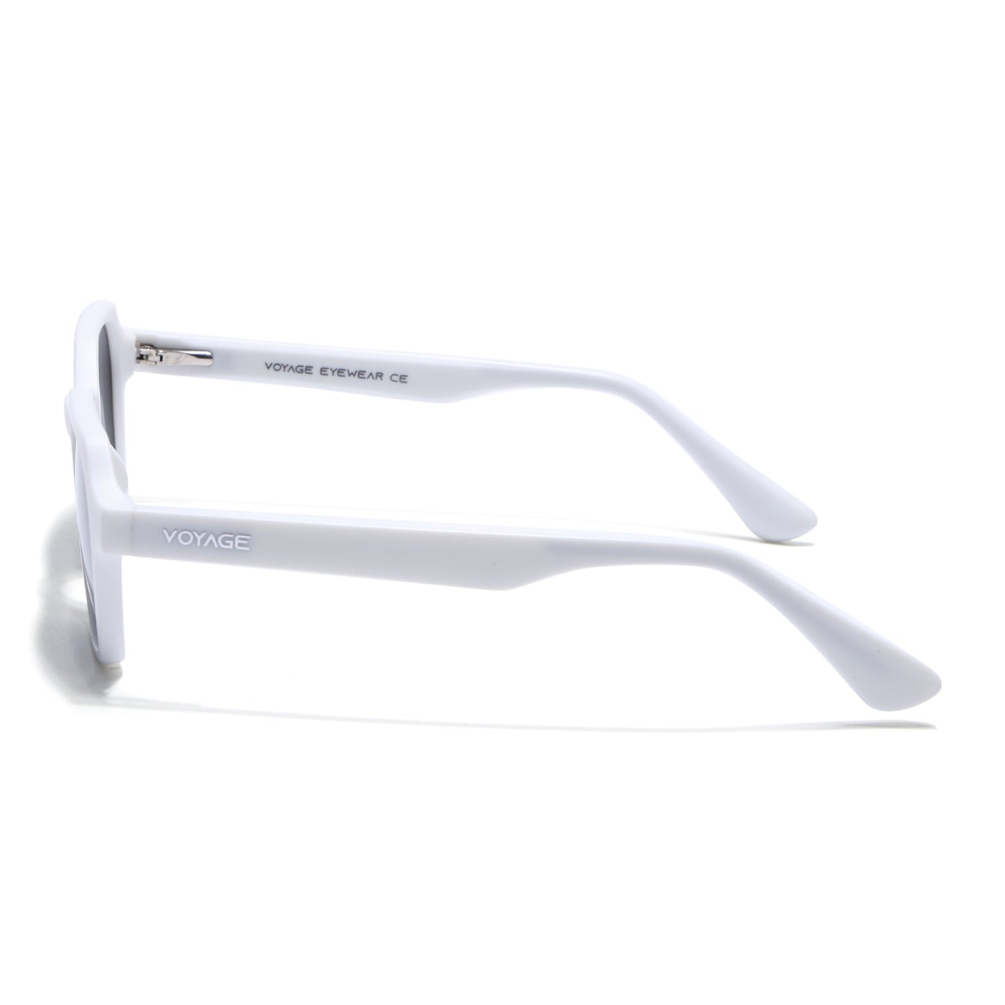 Prizm | White Hexagonal Polarized Sunglasses | Black Lens - PMG7291