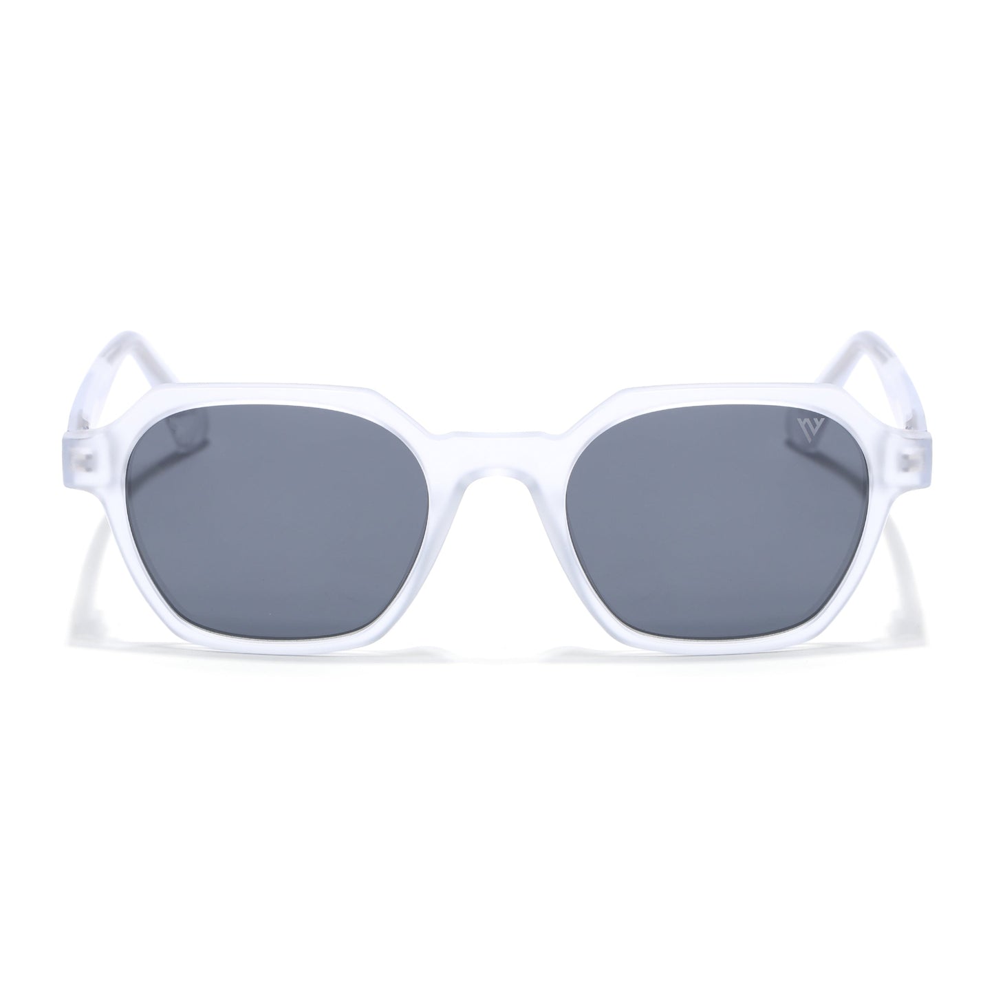 Prizm | Transparent Hexagonal Polarized Sunglasses | Black Lens - PMG7284