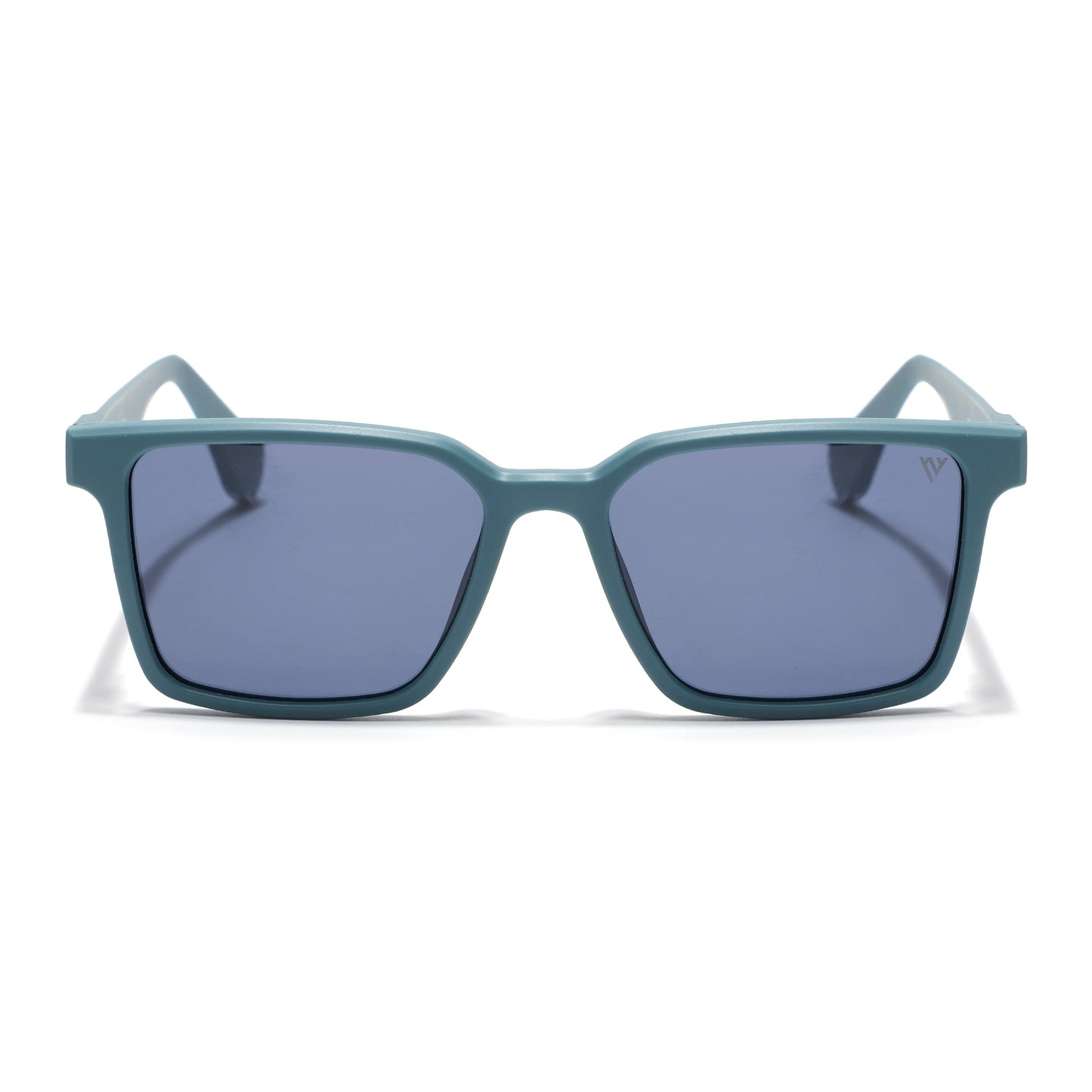 Prizm | Matt Teal Square Polarized Sunglasses | Grey Lens - PMG7295