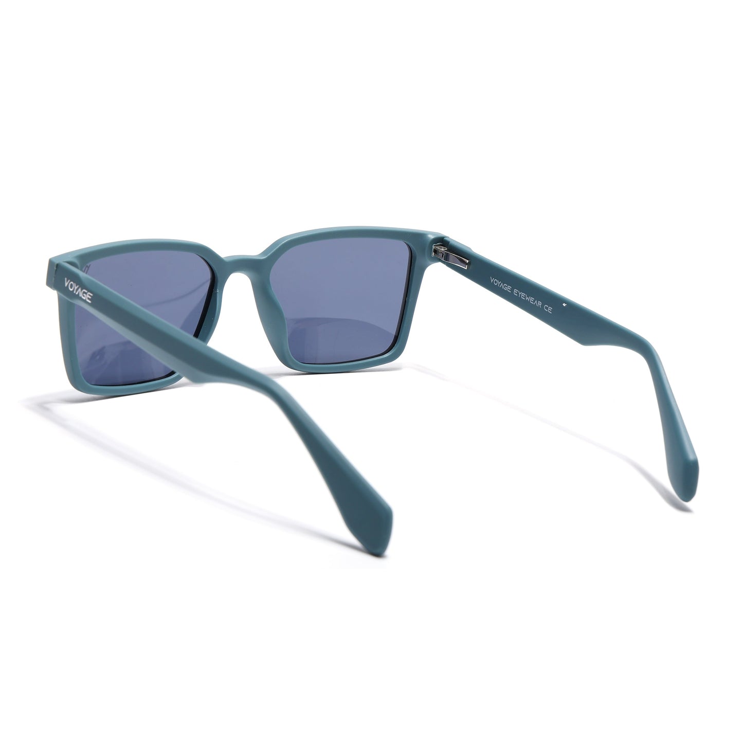Prizm | Matt Teal Square Polarized Sunglasses | Grey Lens - PMG7295