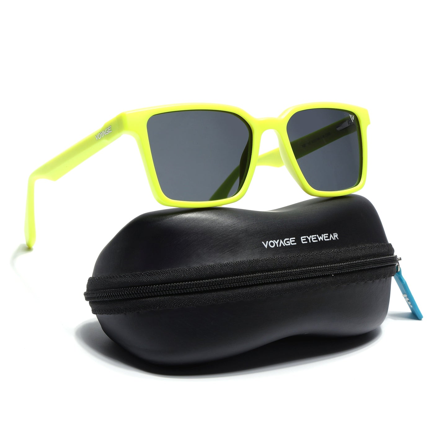 Prizm | Yellow Square Polarized Sunglasses | Black Lens - PMG7299