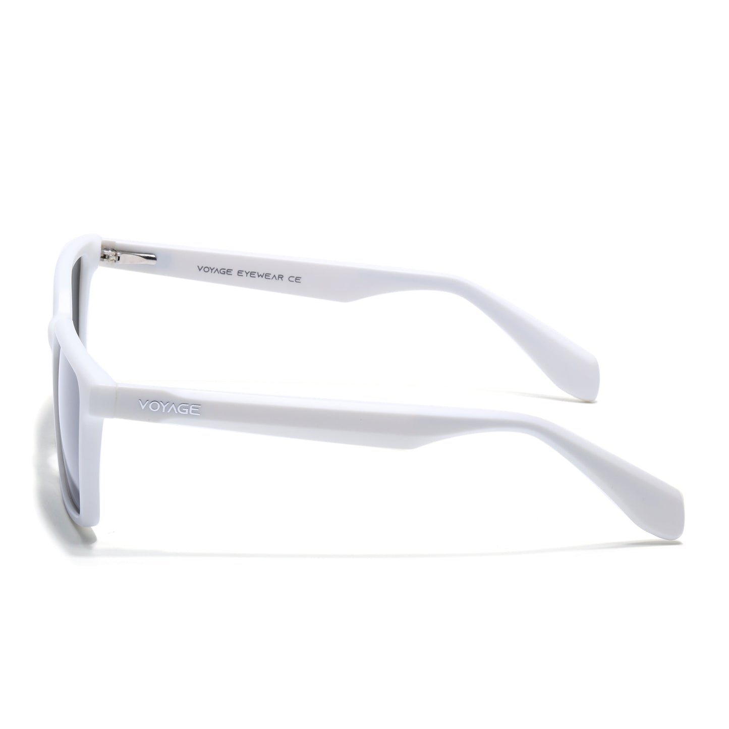 Prizm | White Square Polarized Sunglasses | Black Lens - PMG7300