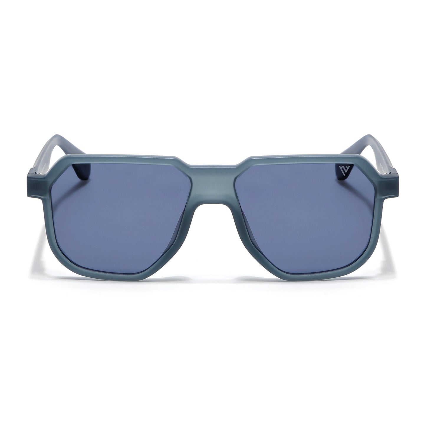 Prizm | Matt Blue Hexagonal Polarized Sunglasses | Blue Lens - PMG6712